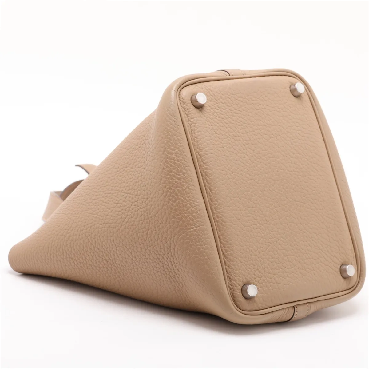 Picotin 18 PM Taurillon Clemence Trench Leather, Silver Hardware K: 2007 — view 4