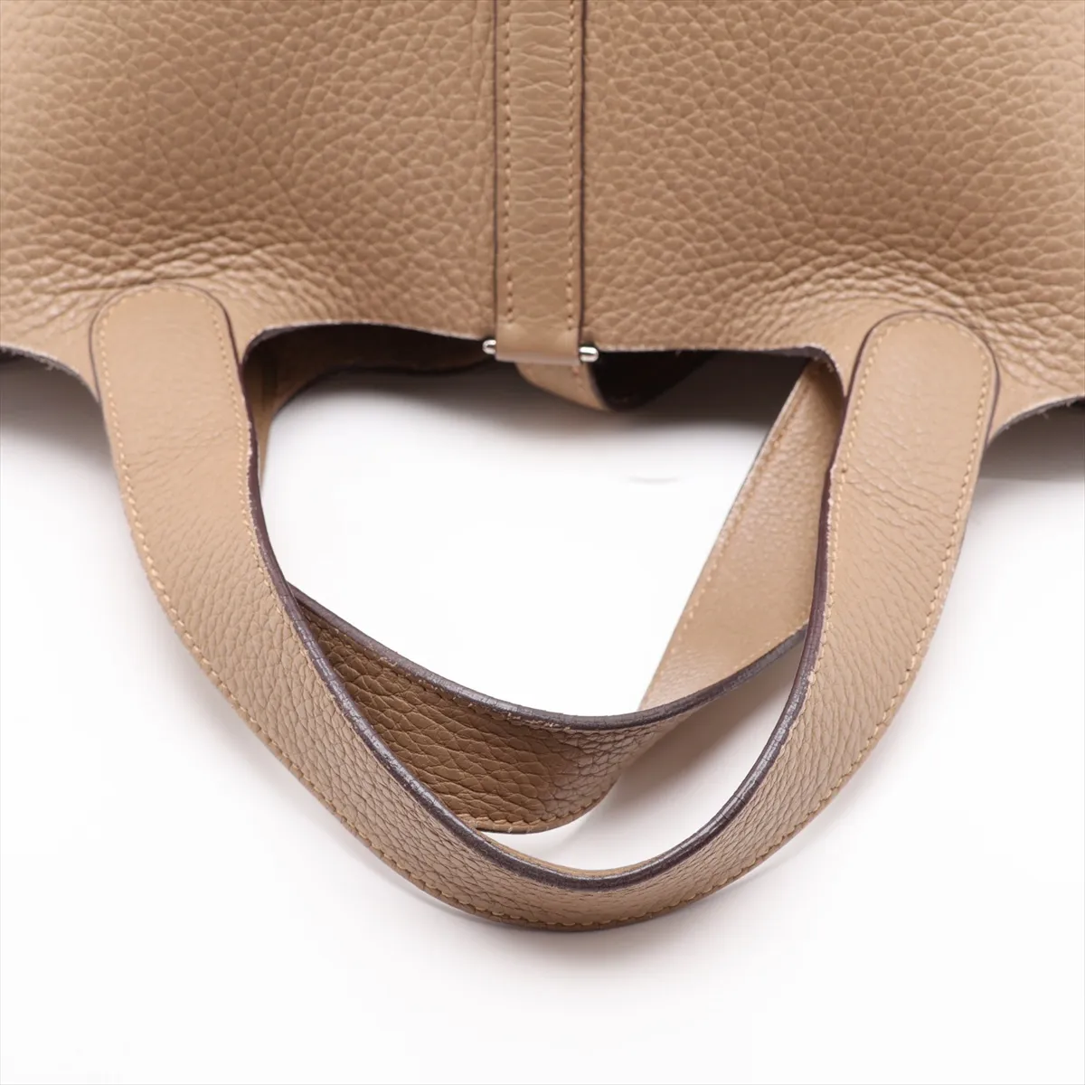 Picotin 18 PM Taurillon Clemence Trench Leather, Silver Hardware K: 2007 — view 5