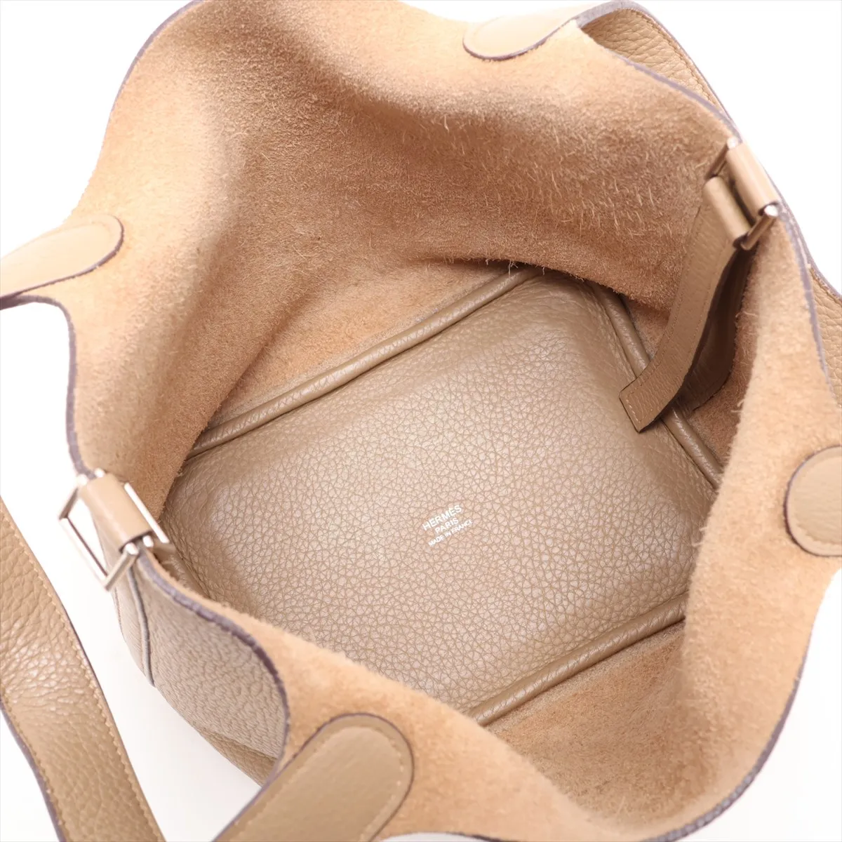 Picotin 18 PM Taurillon Clemence Trench Leather, Silver Hardware K: 2007 — view 7