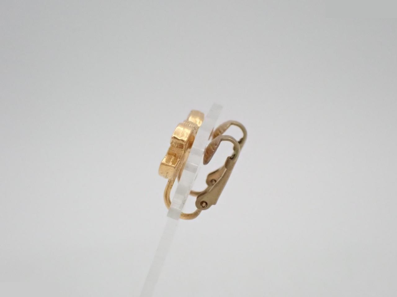 Coco Mark Gold Earrings — view 3