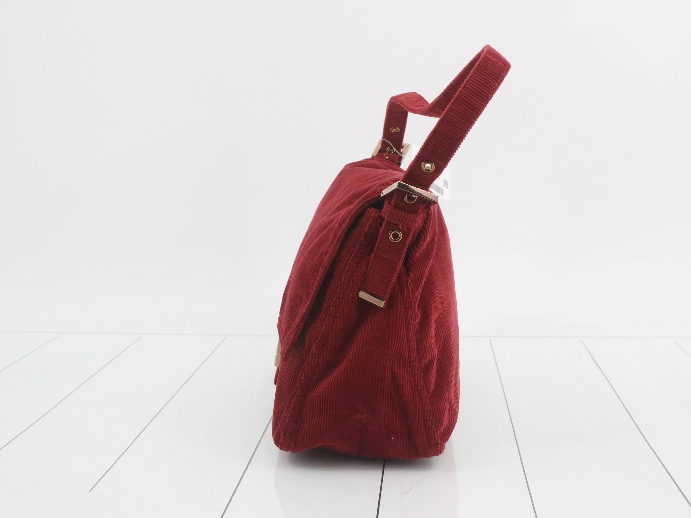 Corduroy handbag, Mamma Baguette brand. — view 3