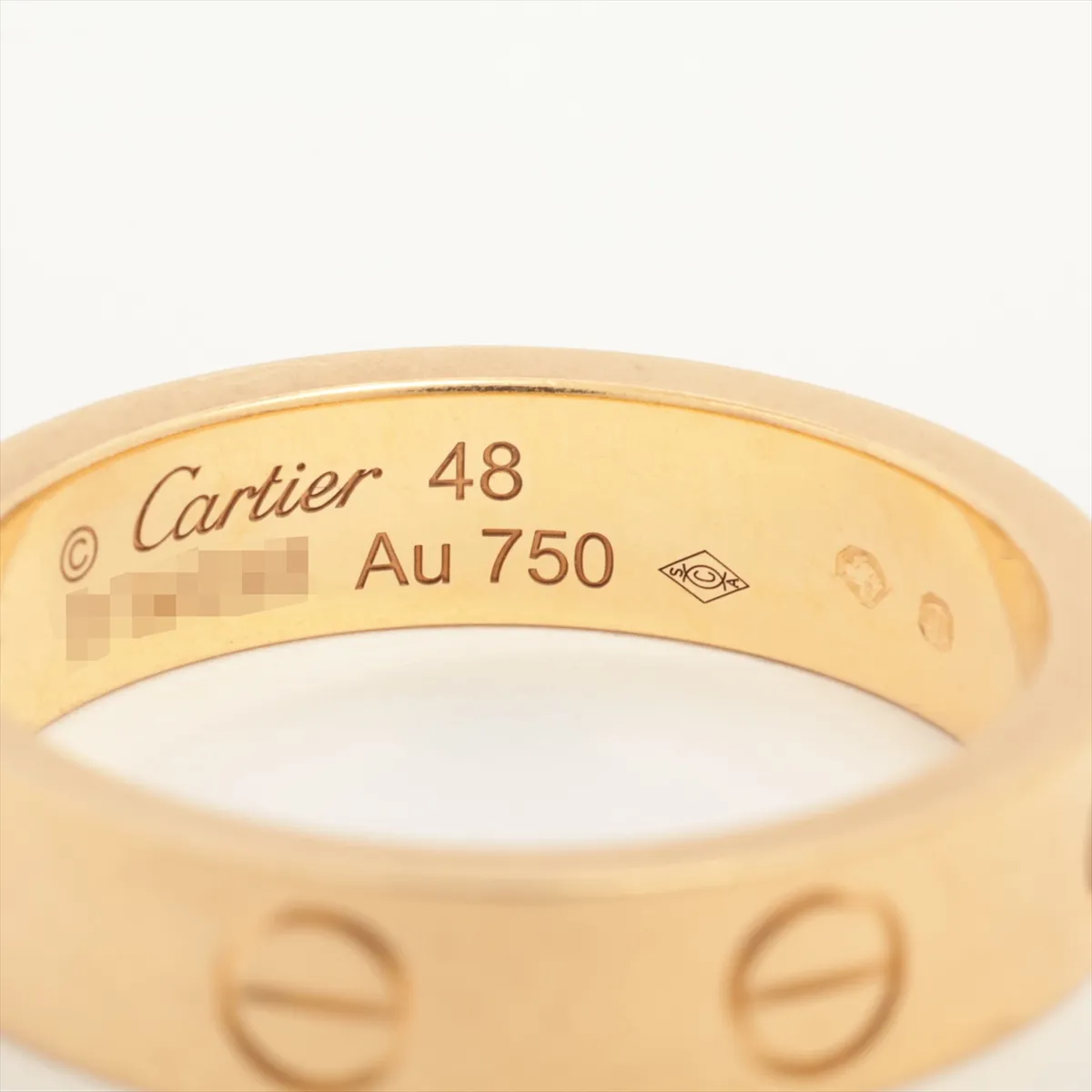 Mini Love 1P Diamond Ring 750(YG) 4.3g 48 TFN698 — view 3
