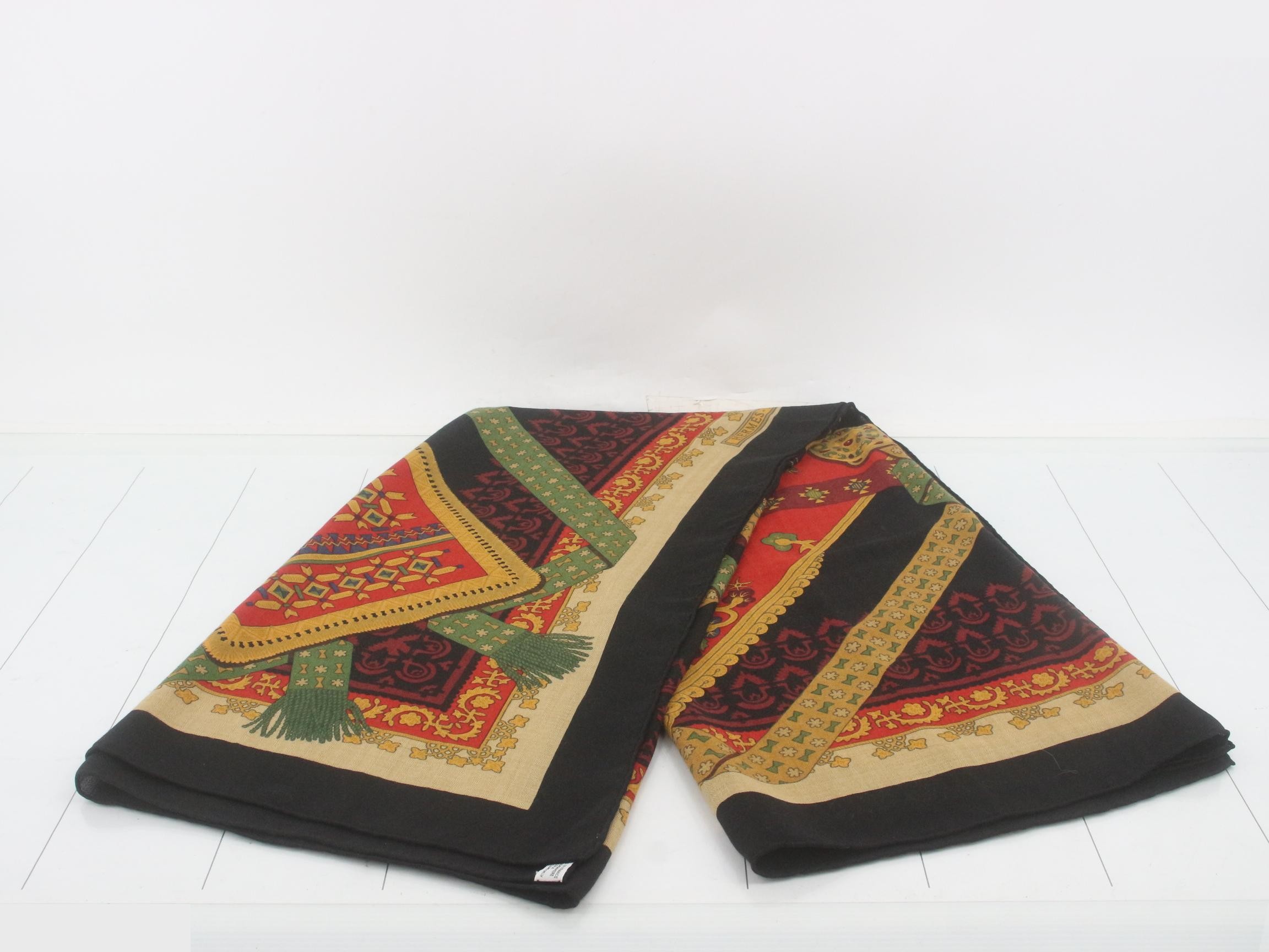 Carré Géant Carré 140 Brins D'or Golden Branch Cashmere Silk — view 2