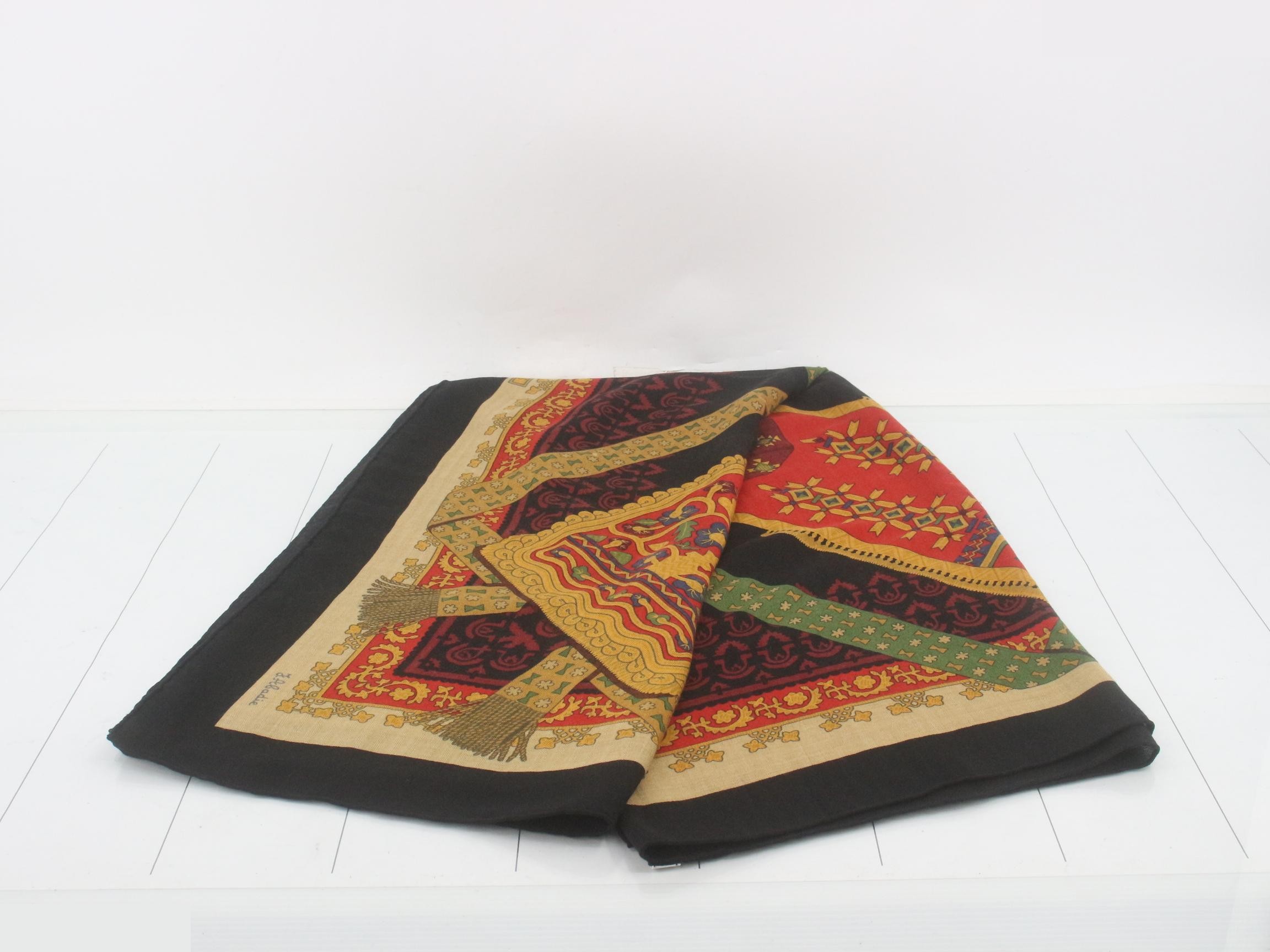 Carré Géant Carré 140 Brins D'or Golden Branch Cashmere Silk — view 3