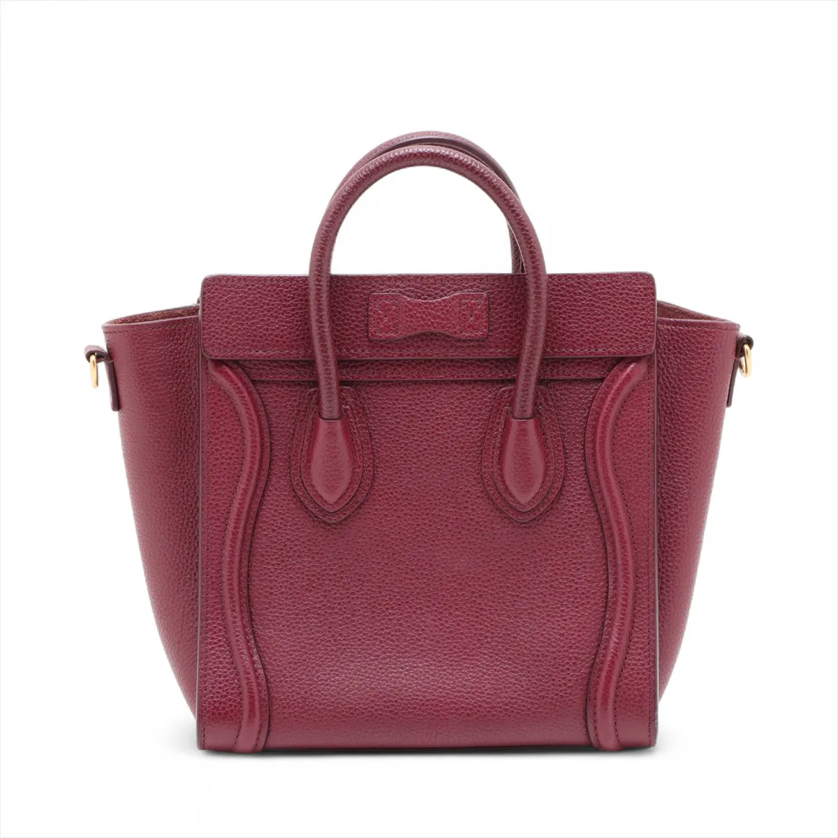 Luggage Nano Shopper Leather 2WAY Handbag Bordeaux — view 2