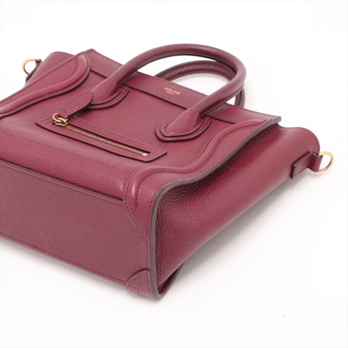 Luggage Nano Shopper Leather 2WAY Handbag Bordeaux — view 3