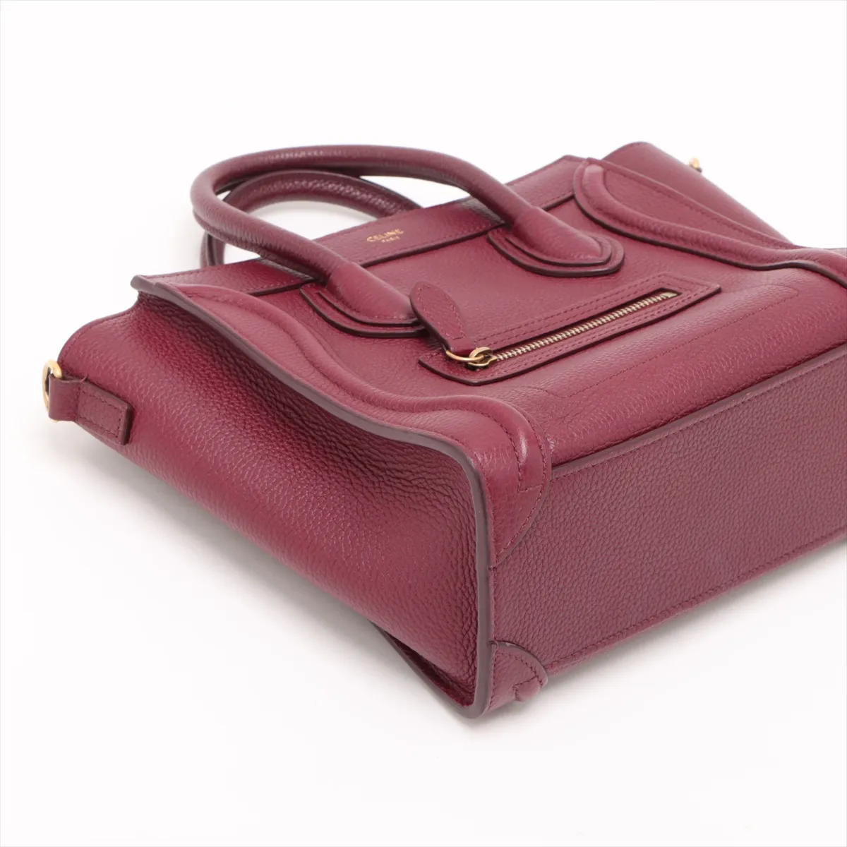 Luggage Nano Shopper Leather 2WAY Handbag Bordeaux — view 4