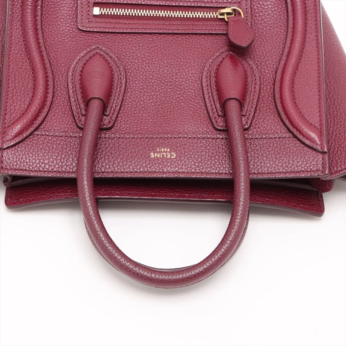 Luggage Nano Shopper Leather 2WAY Handbag Bordeaux — view 5
