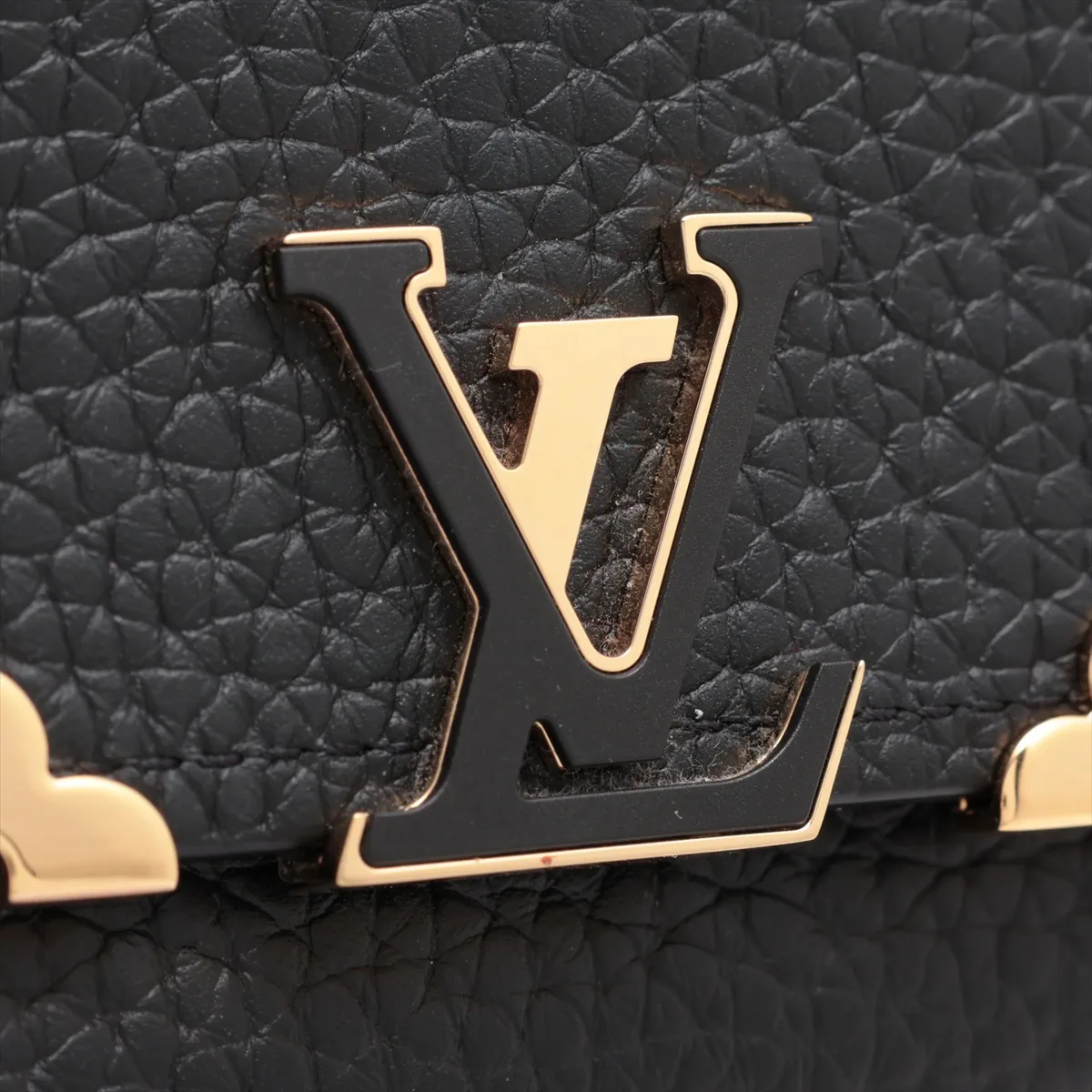 Taurillon Portefeuille Capucines Compact M82764 Noir Compact Wallet RFID Reactive — view 9