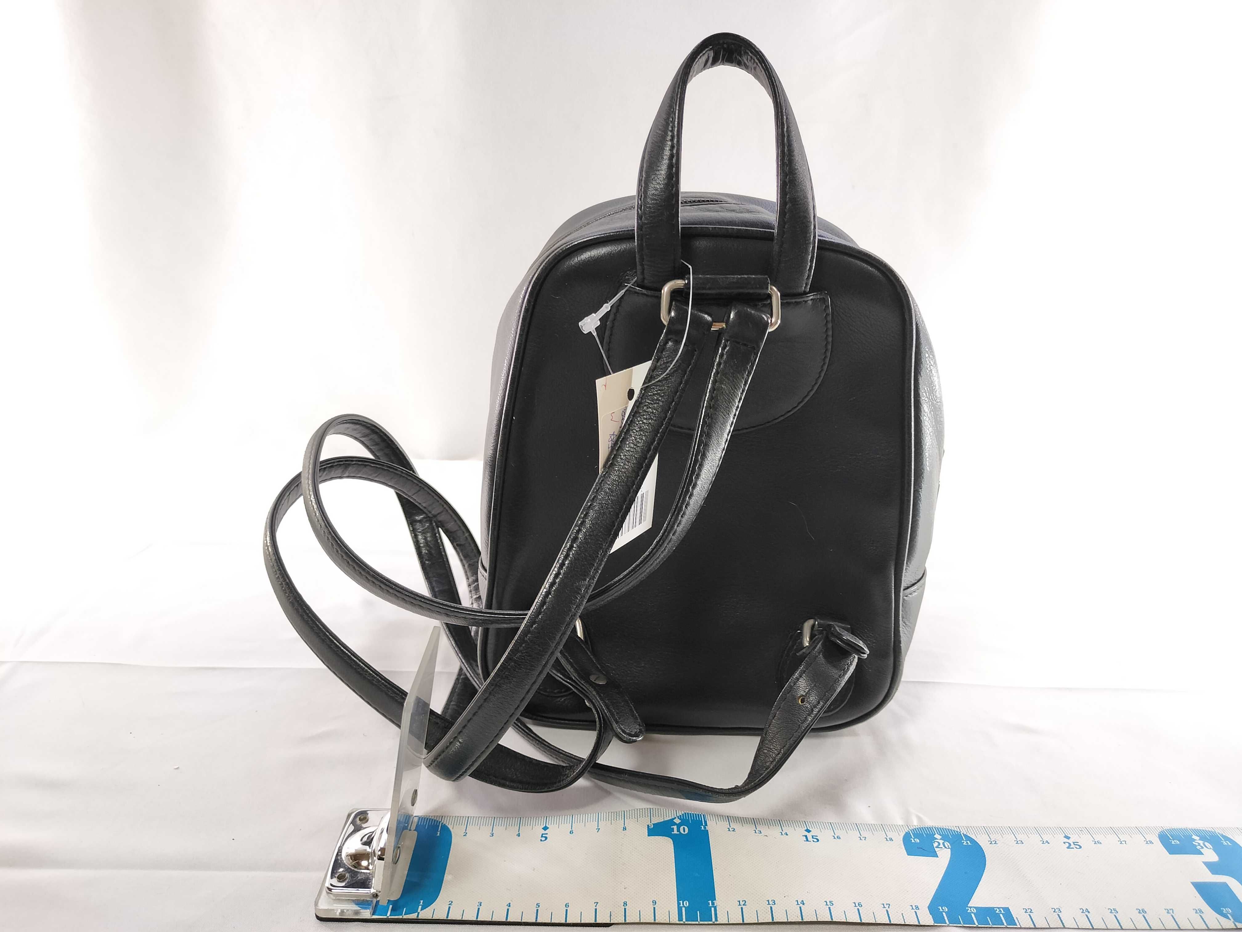CD hardware leather backpack rucksack — view 2