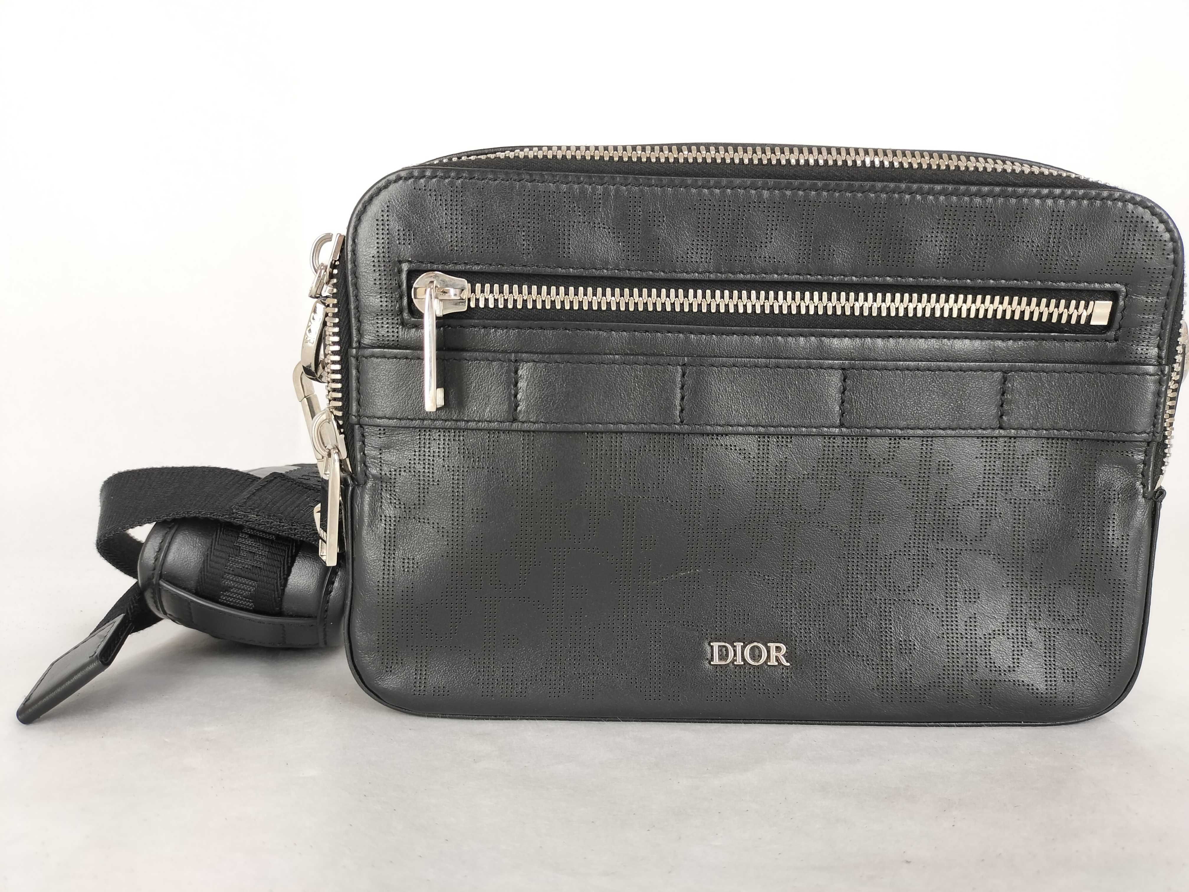Trotter Christian Dior Safari Oblique Shoulder Bag Black Shoulder Bag