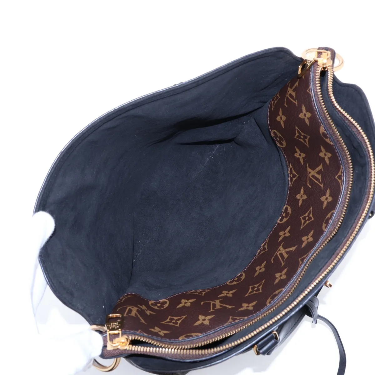 Monogram Flower Zipped Tote MM M44347 TJ0159 Brown (RFID detected) — view 9