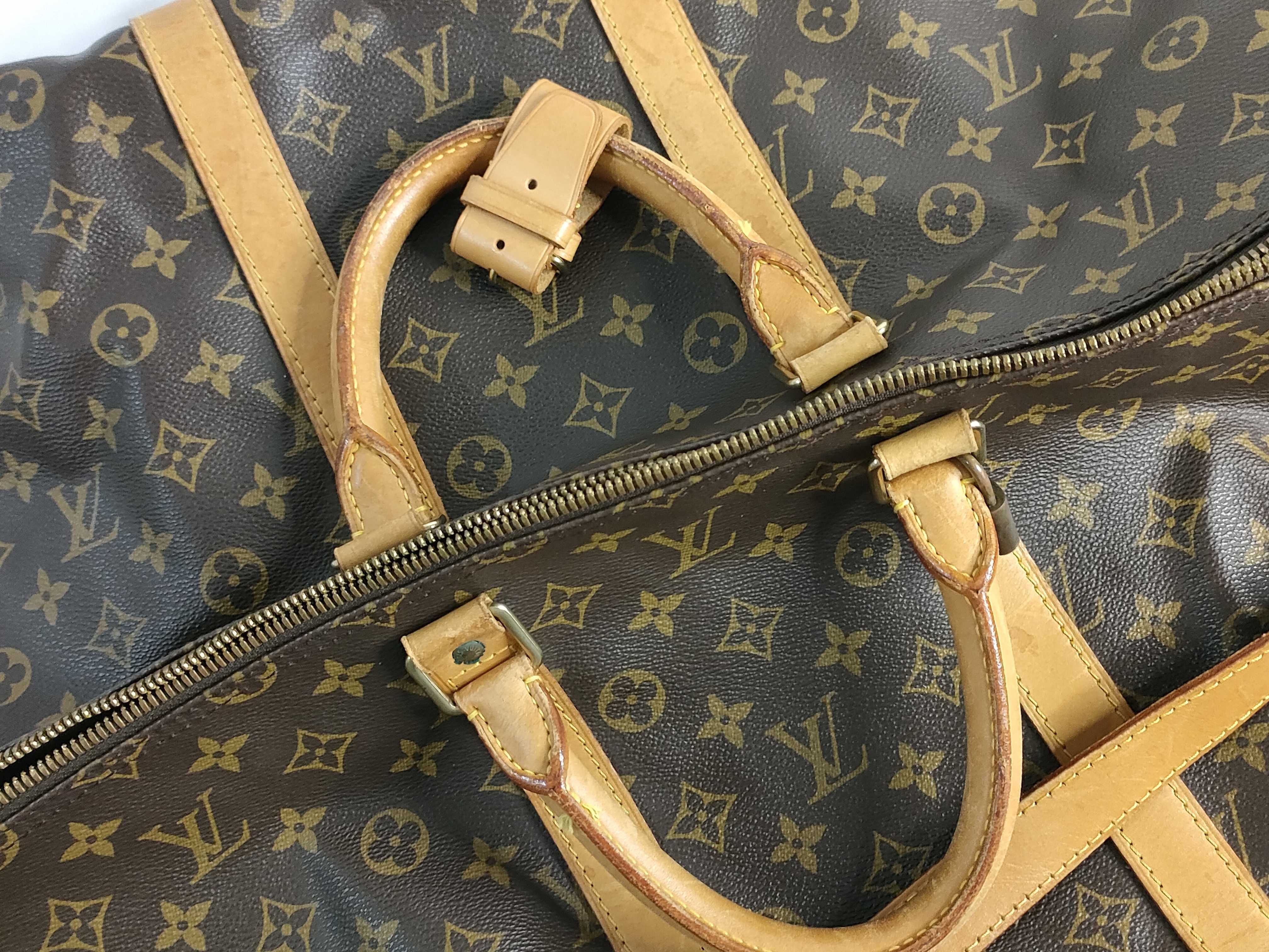 Monogram Keepall Bandoulière 55 M41414 Brown TH09196 Boston Bag — view 15