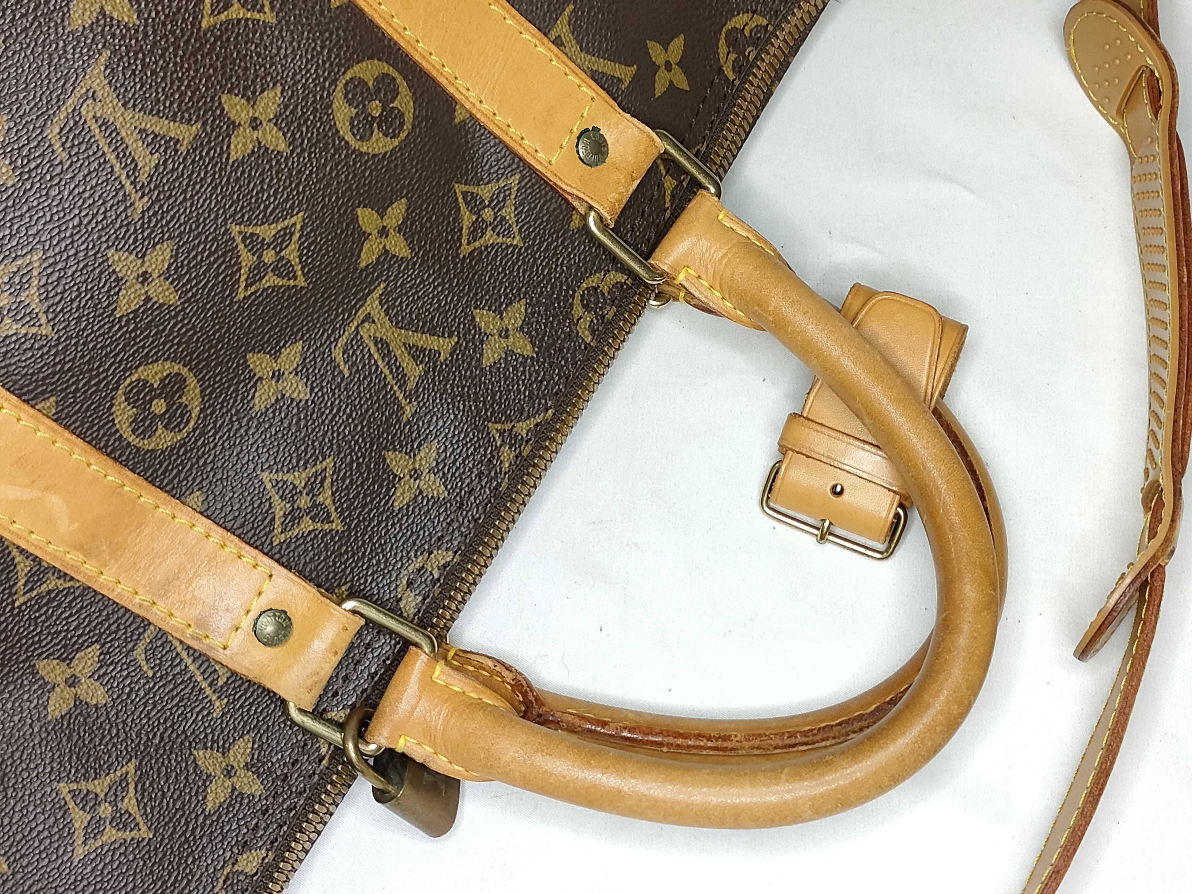 Monogram Keepall Bandoulière 55 M41414 Brown TH09196 Boston Bag — view 3