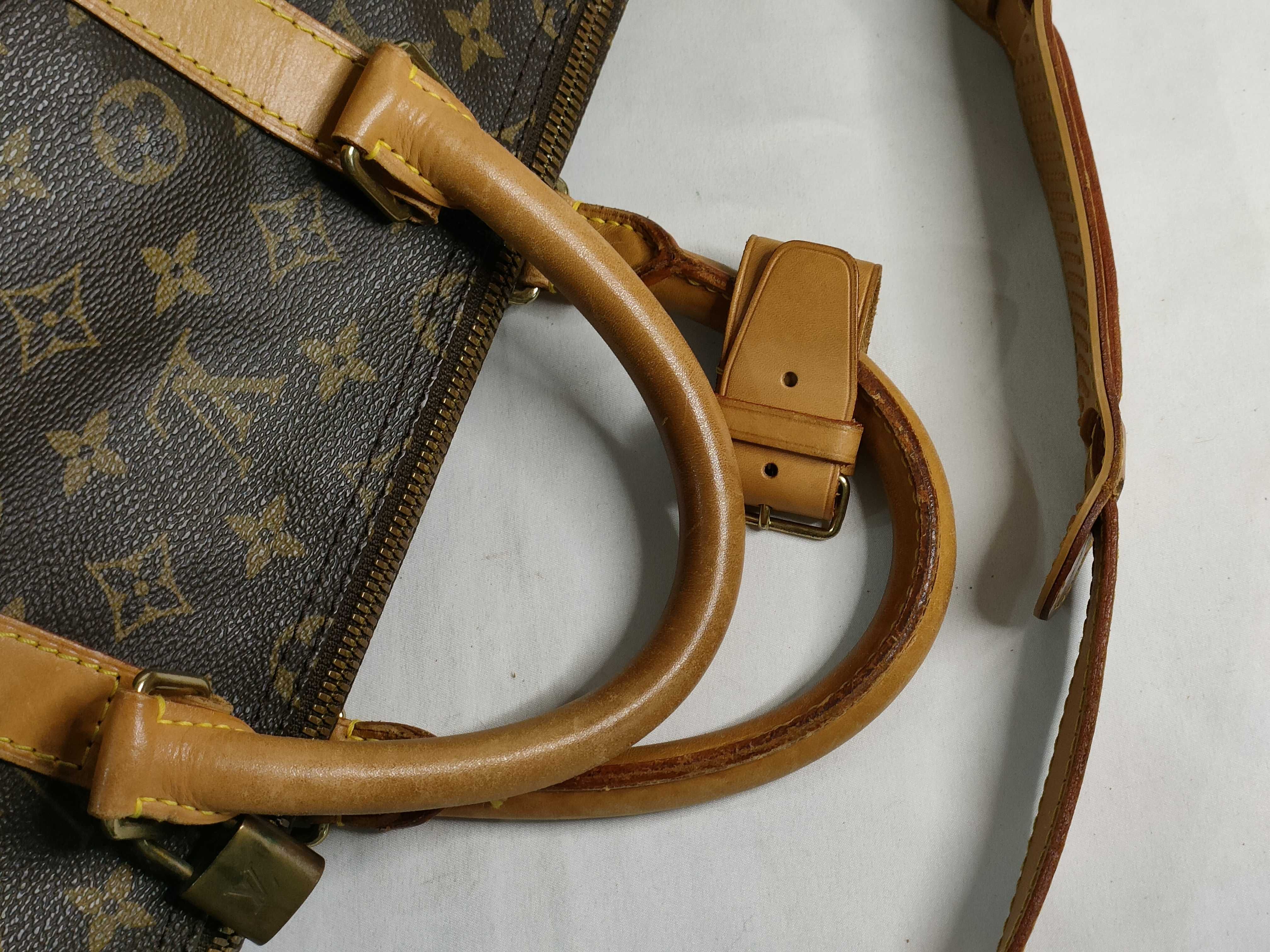 Monogram Keepall Bandoulière 55 M41414 Brown TH09196 Boston Bag — view 4