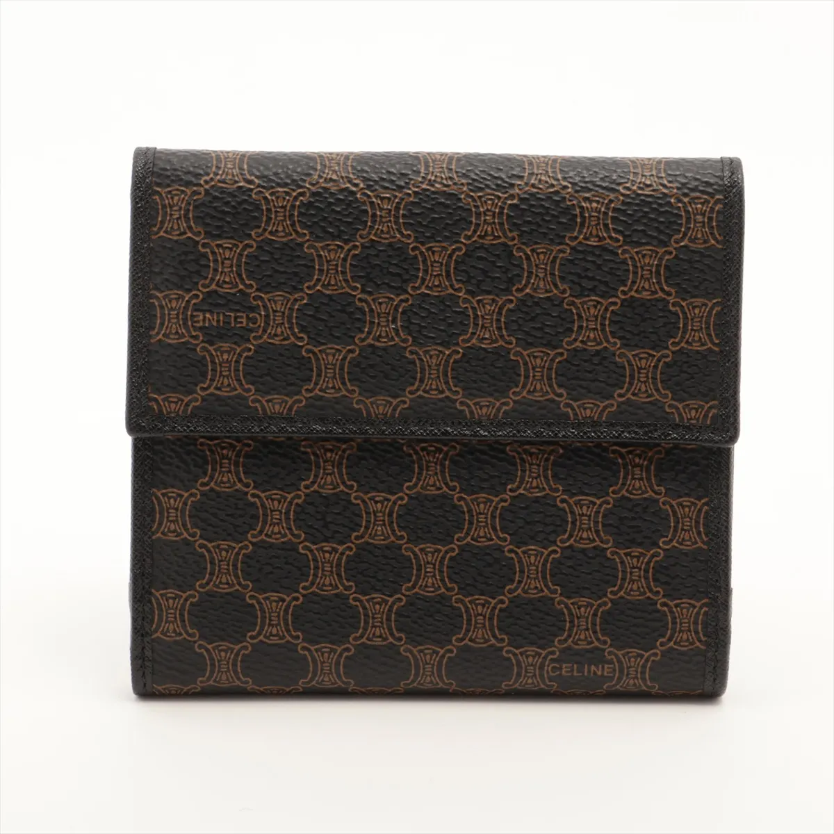 Macadam Leather Compact Wallet Brown x Black — view 2