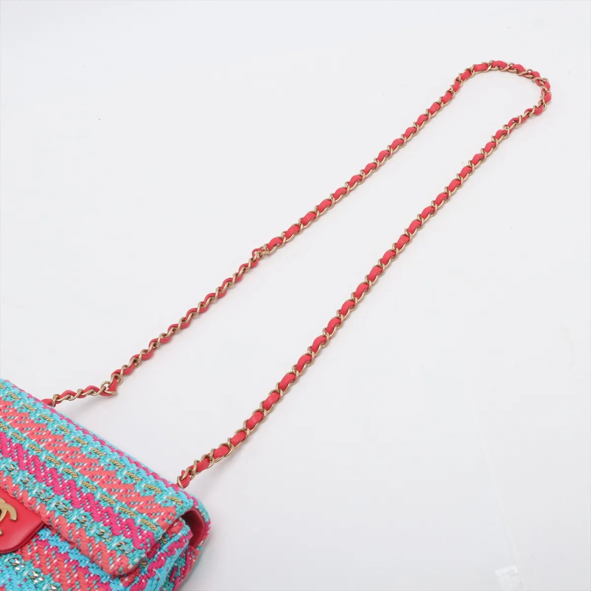 [Individually wrapped] Chanel Mini Matelasse 20 Tweed Single Flap Single Chain Bag Multicolor Gold Hardware 30844569 30s A69900 — view 5
