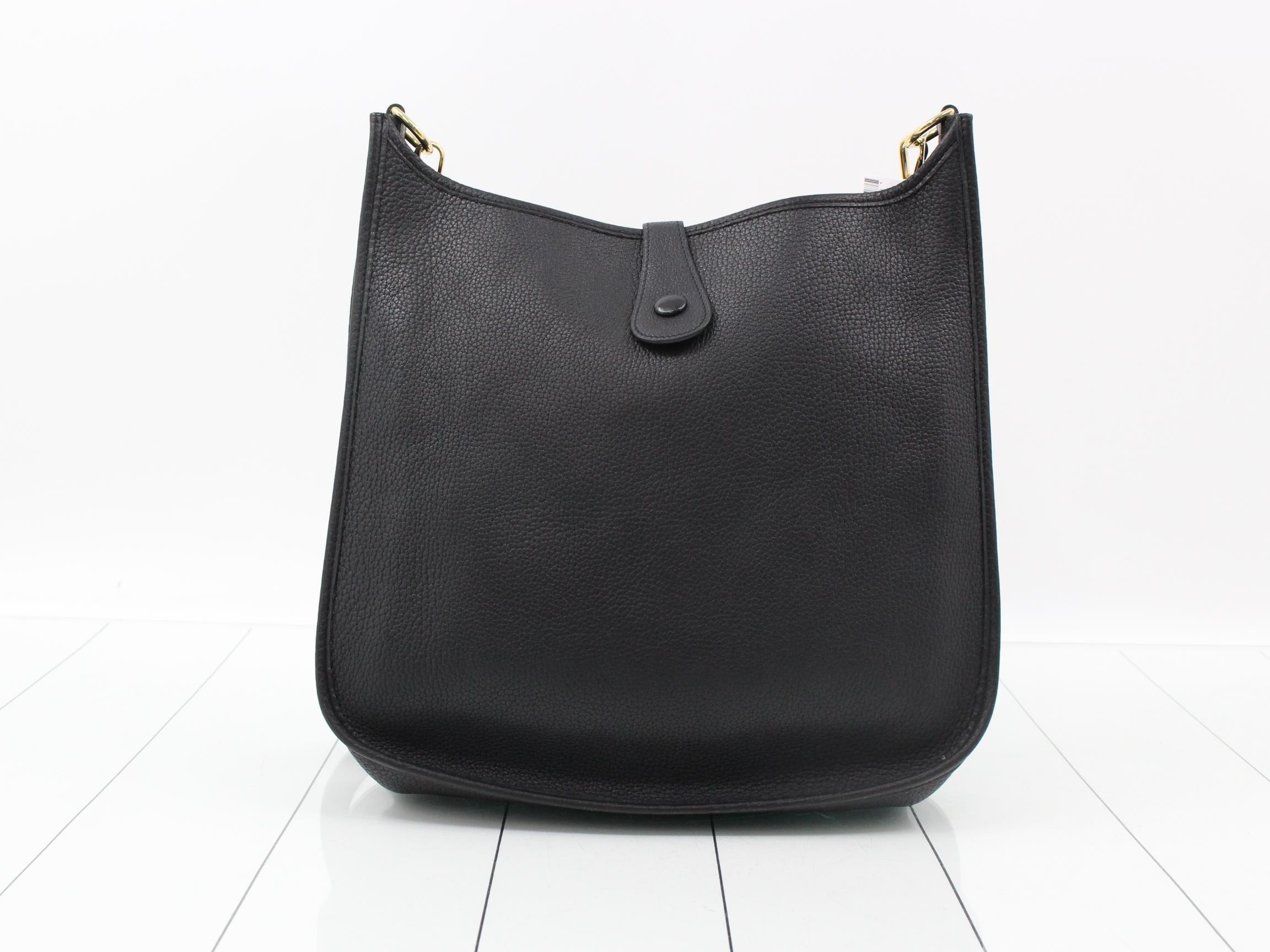 Evelyn, Black, C stamp, Gold hardware — view 2