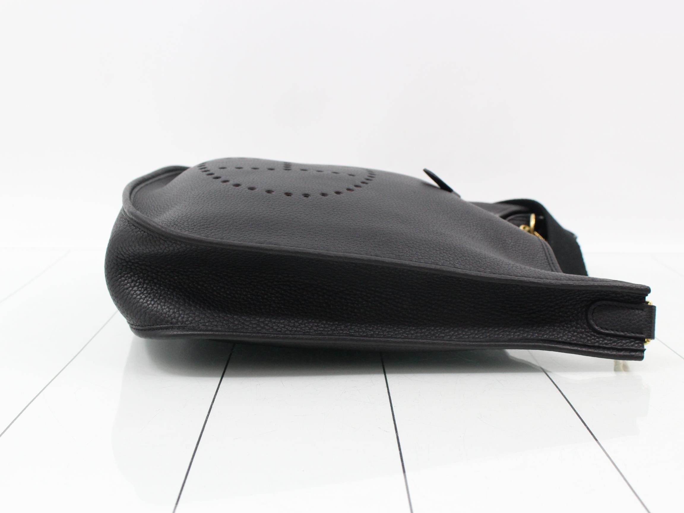 Evelyn, Black, C stamp, Gold hardware — view 3