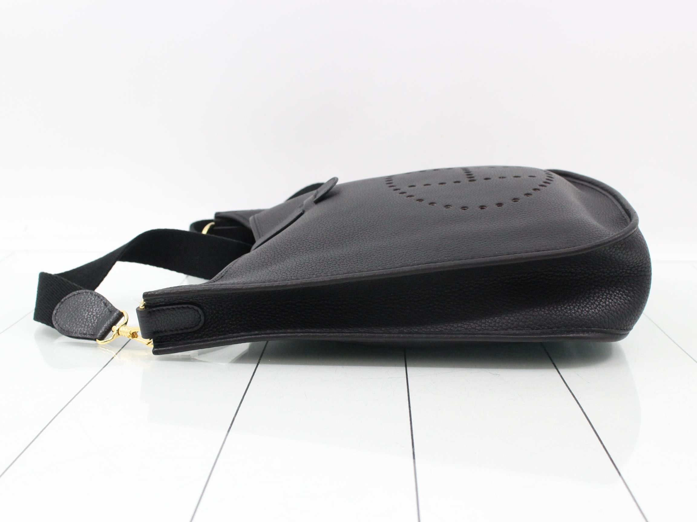 Evelyn, Black, C stamp, Gold hardware — view 4