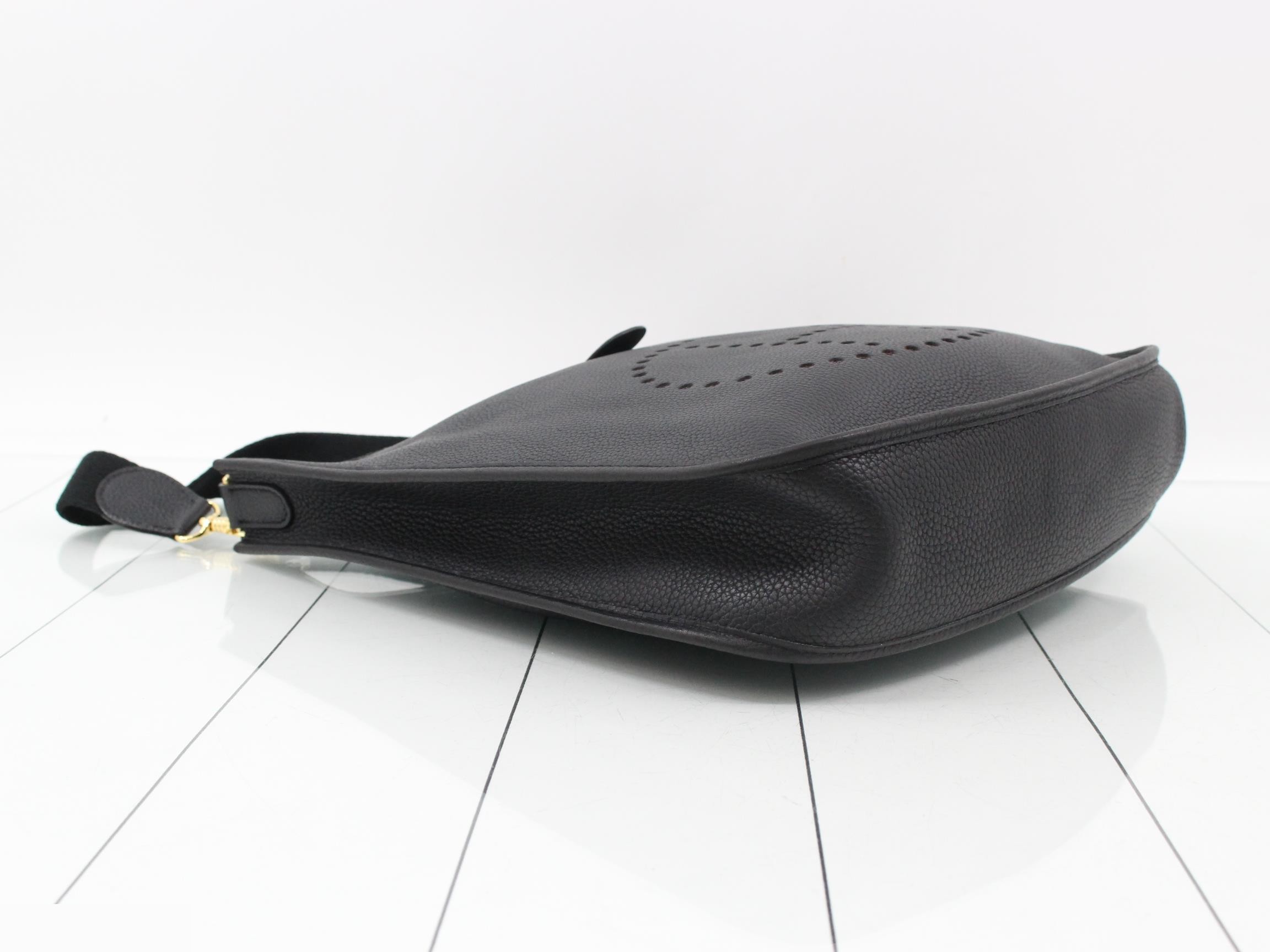 Evelyn, Black, C stamp, Gold hardware — view 5