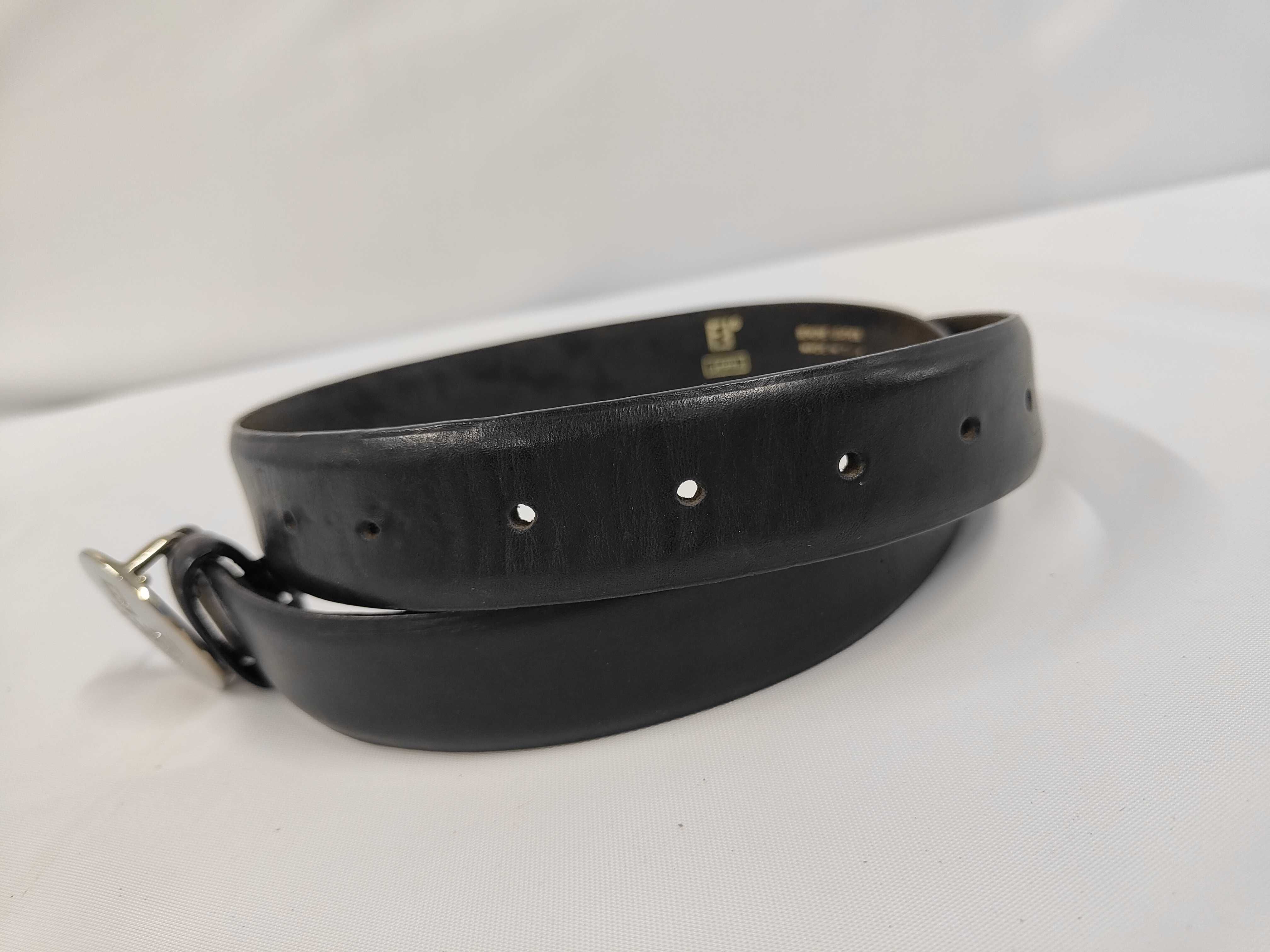 Logo Hardware Belt Leather Silver Belt — view 5