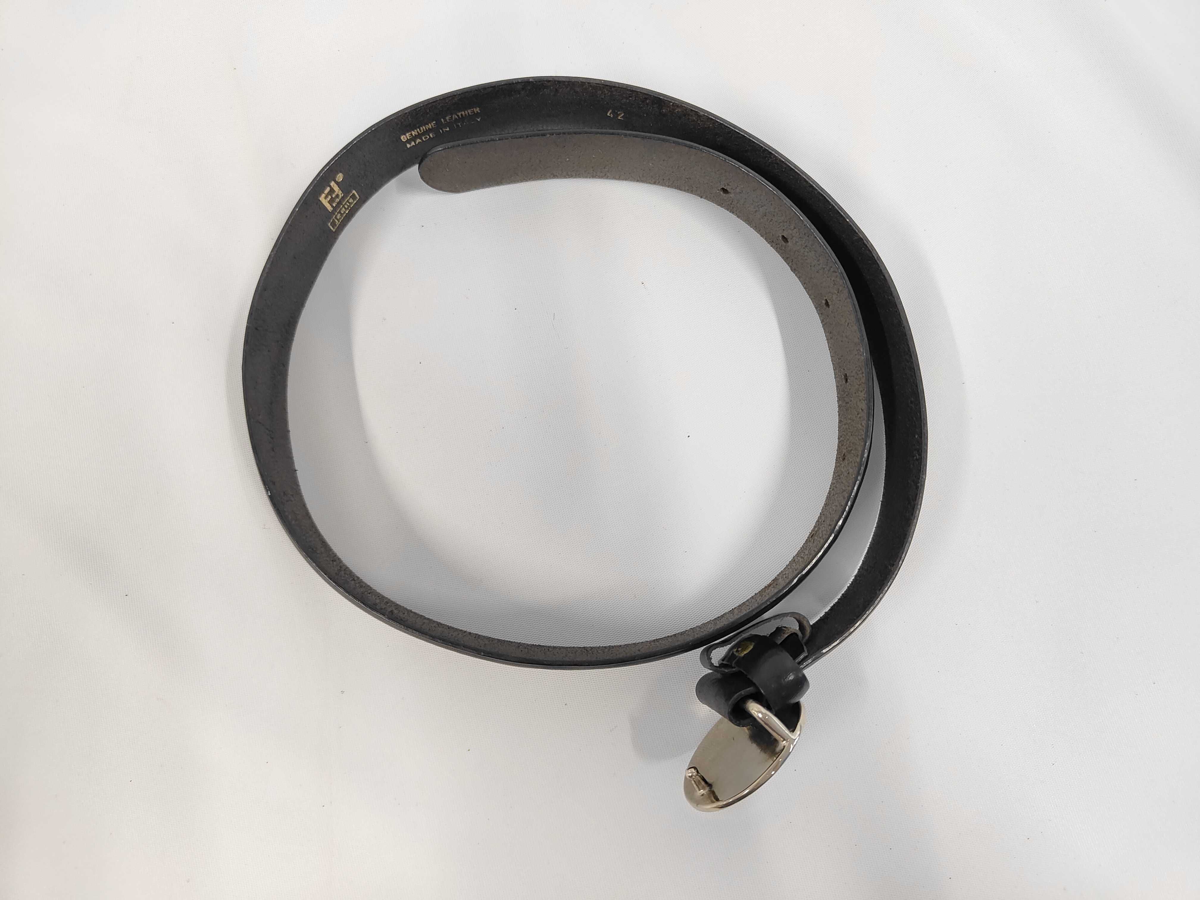 Logo Hardware Belt Leather Silver Belt — view 7