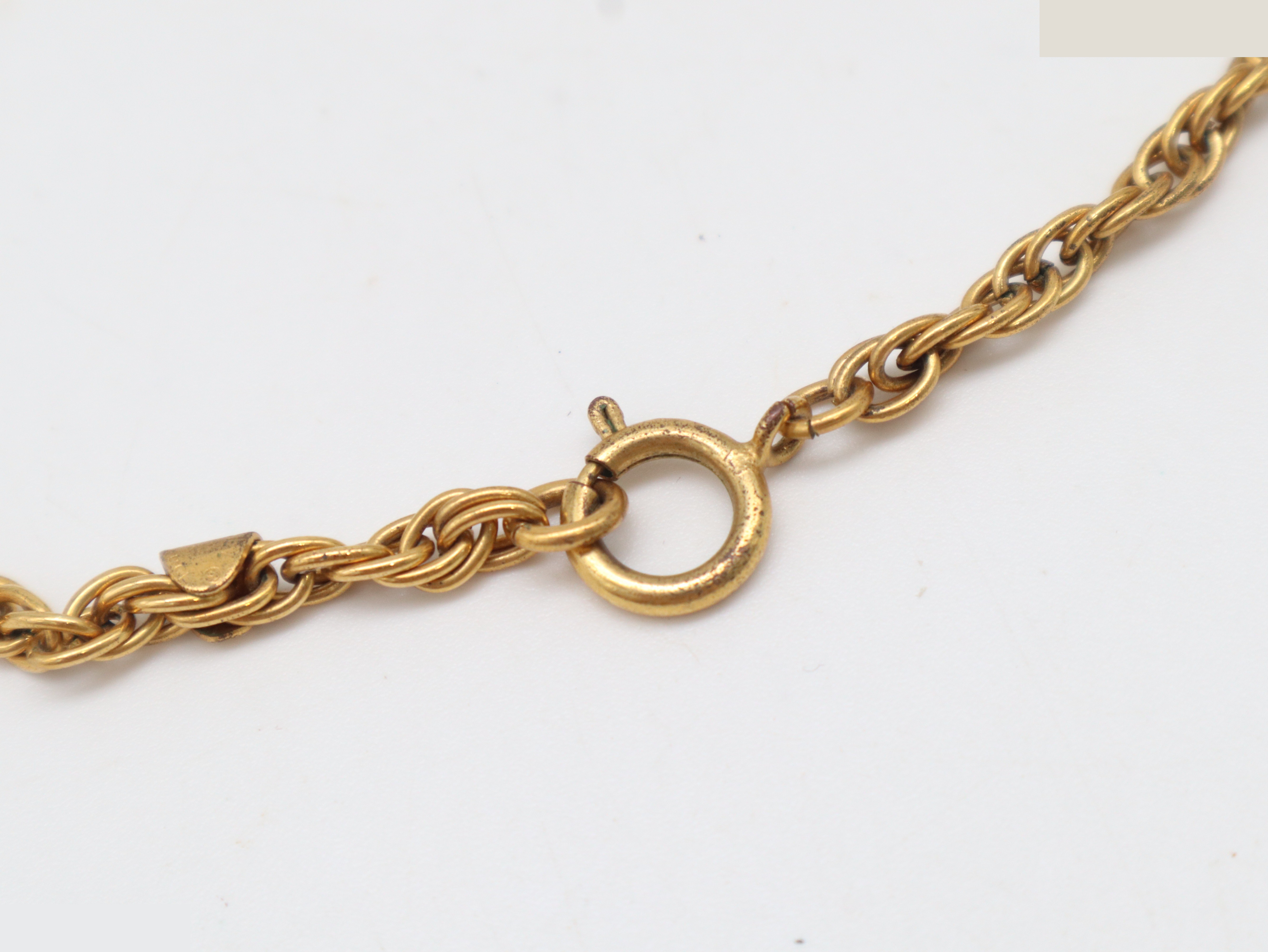 Coco Mark Coin Necklace, GP (Gold Plated), Chain approx. 43cm — view 2