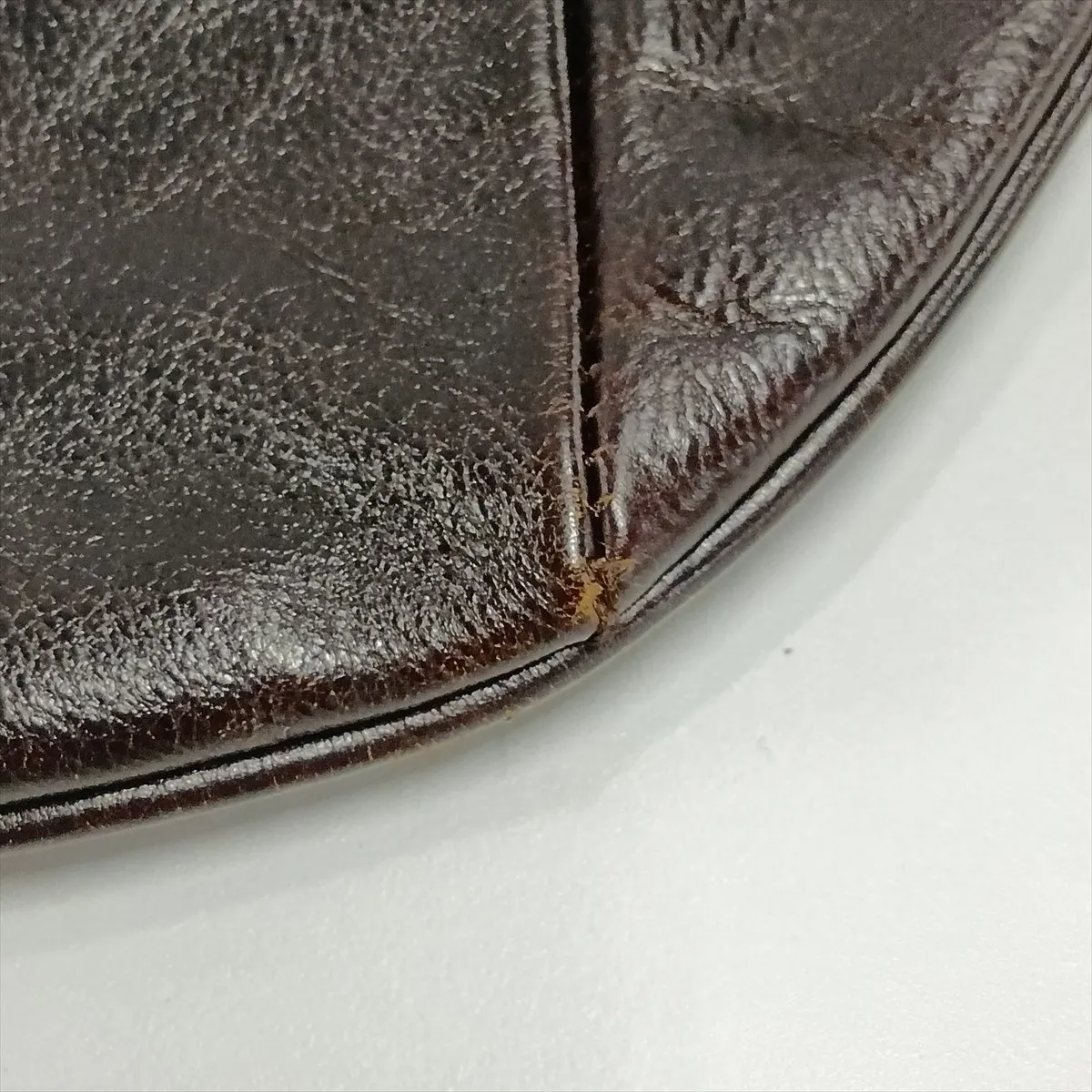 Mombasa Leather Handbag, Brown, 104938 — view 12