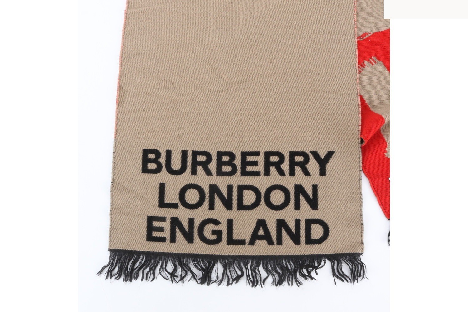 Love and Logo Wool Silk Jacquard Scarf/Muffler — view 4
