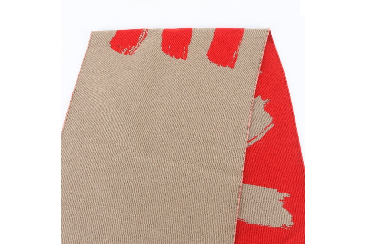 Love and Logo Wool Silk Jacquard Scarf/Muffler — view 5