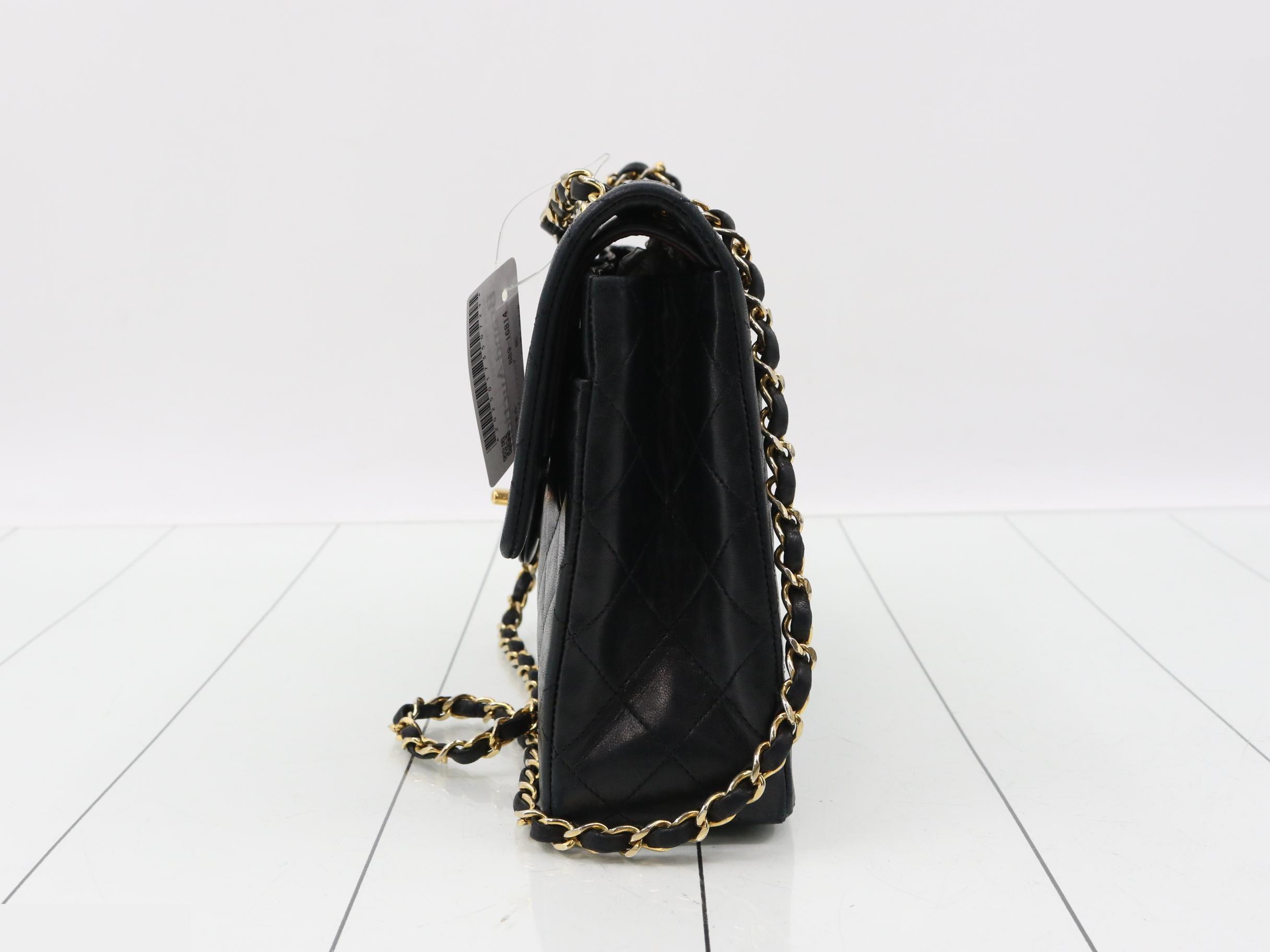 Lambskin Chain Shoulder Bag — view 3
