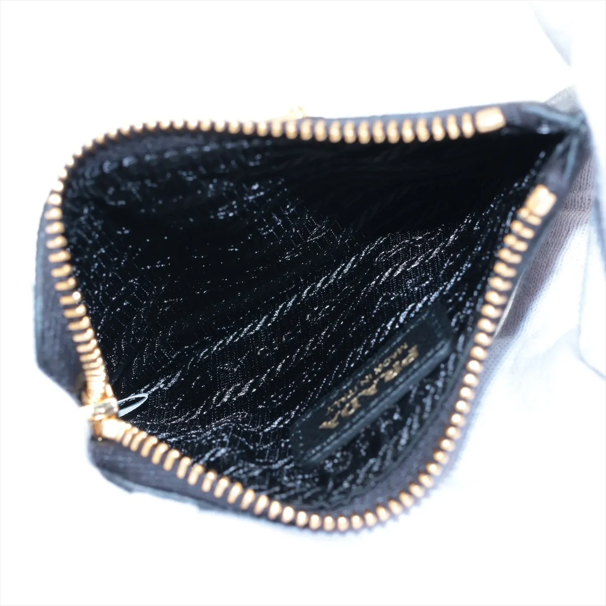 Saffiano Leather Card Case Black 1MC127 — view 3