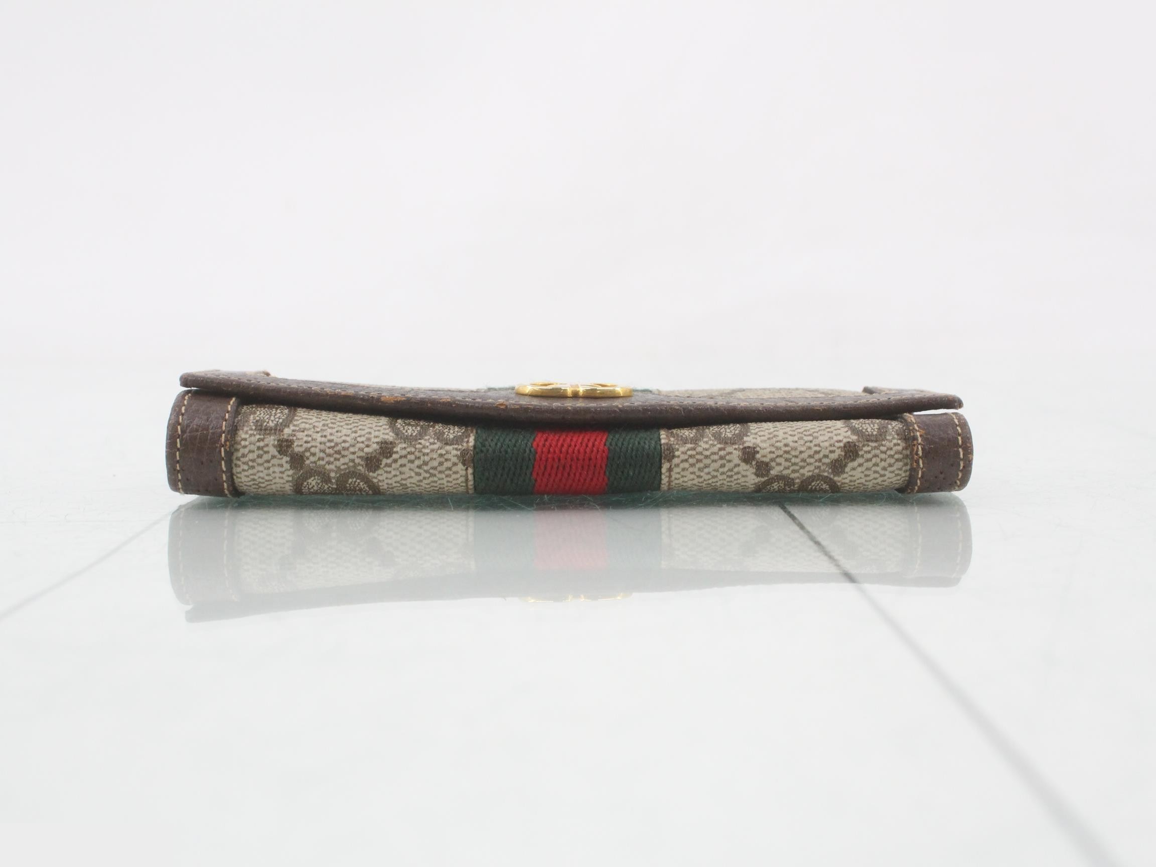 GG Canvas Sherry Line Key Case — view 3