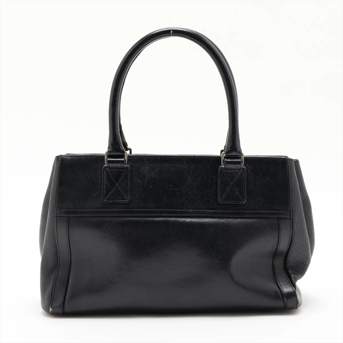 Flight Line Leather Handbag, Black — view 2