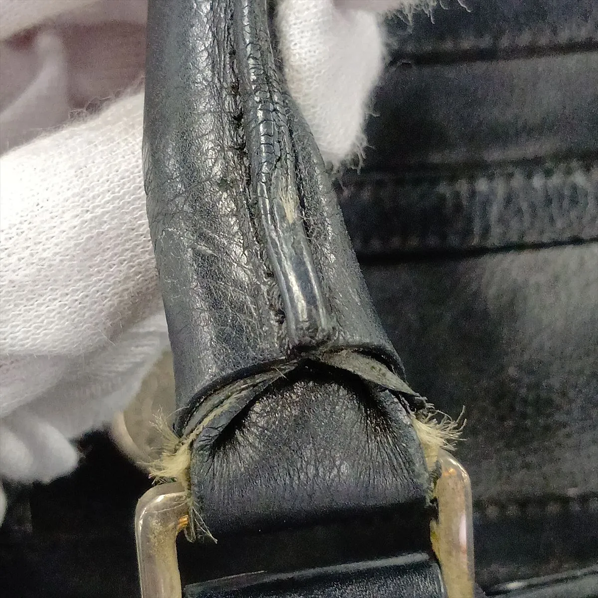 Flight Line Leather Handbag, Black — view 12