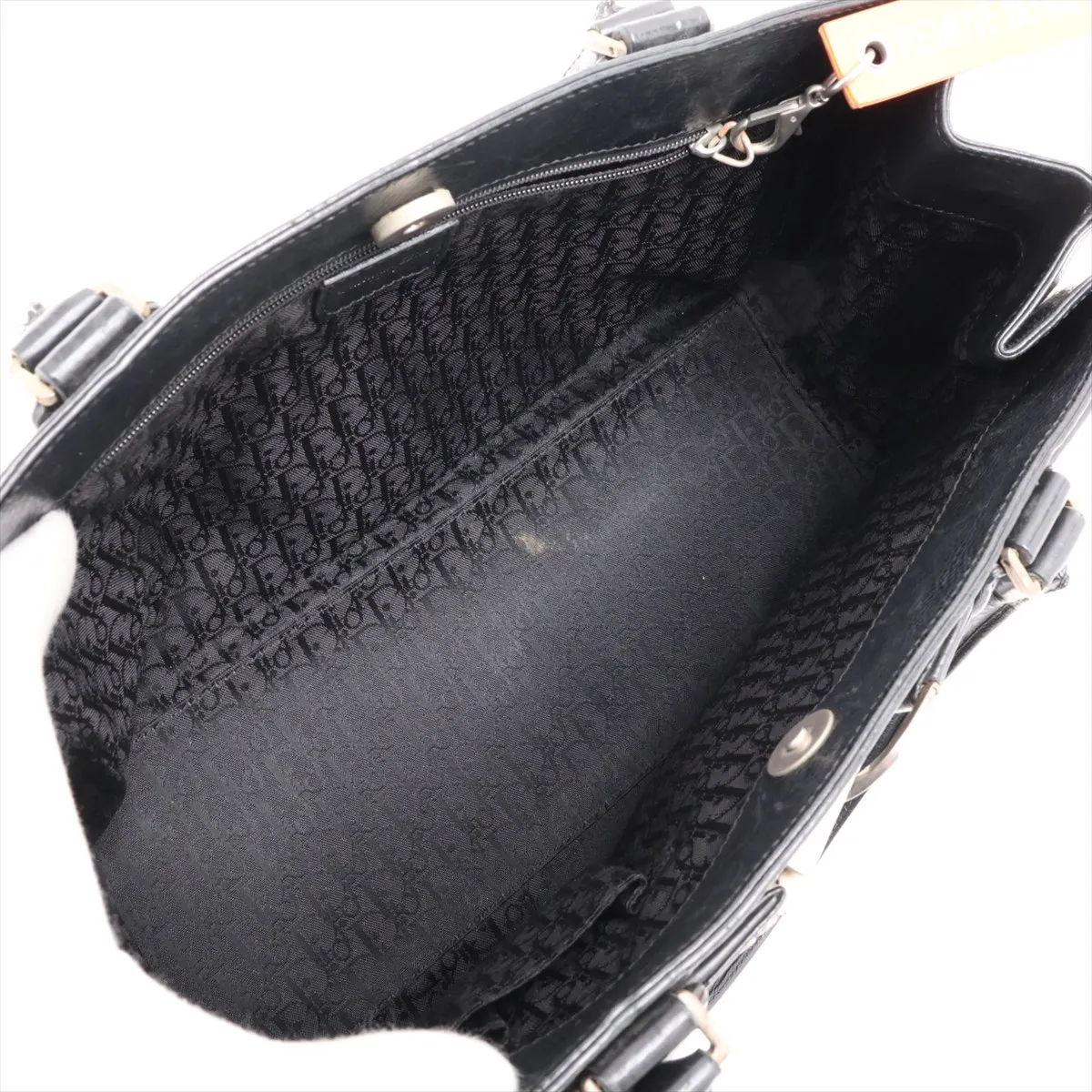 Flight Line Leather Handbag, Black — view 7