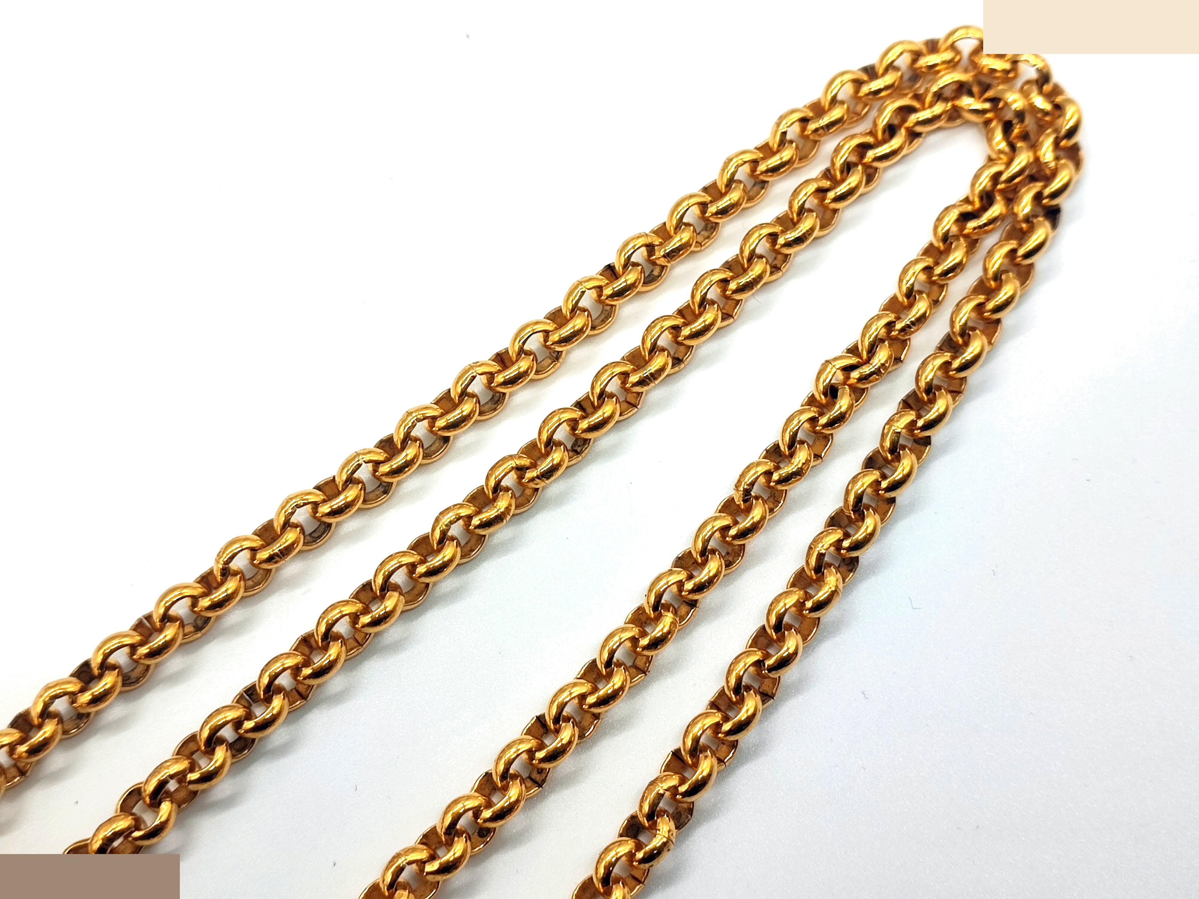 Coco Mark Necklace, 97P, Chain approx. 70cm — view 9
