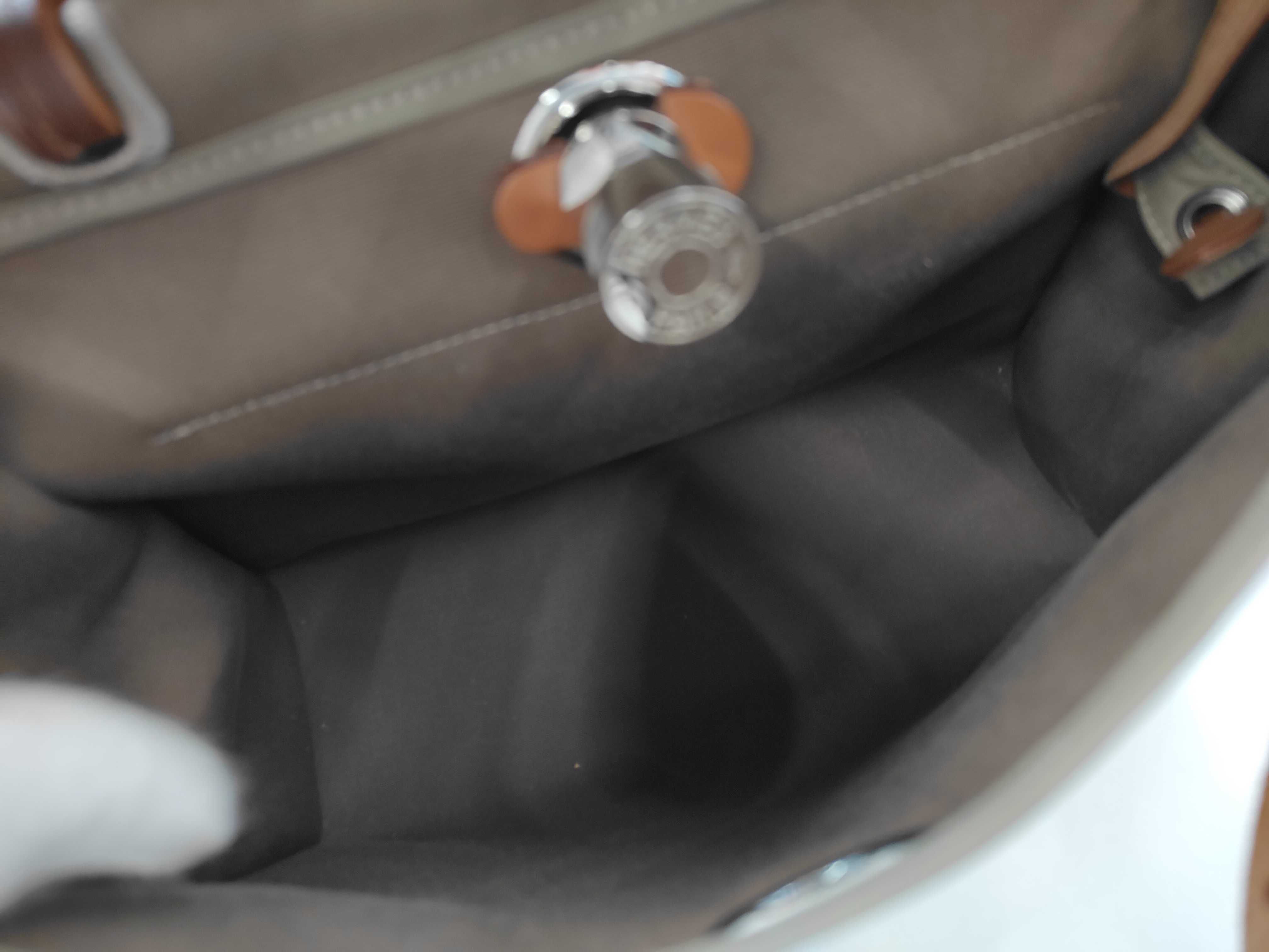 Hermès Herback Zip PM Toile Military C stamp Silver hardware handbag — view 8