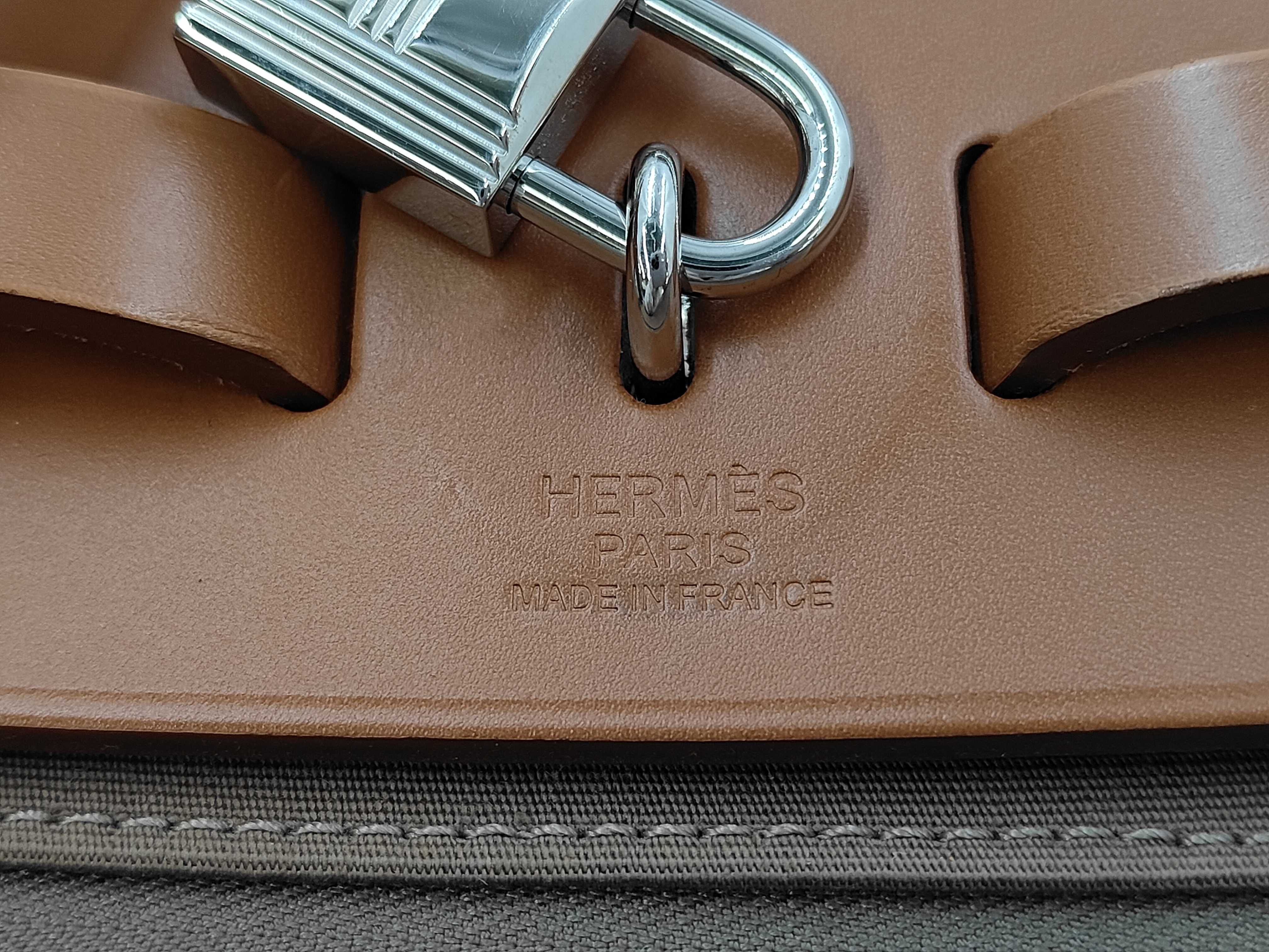Hermès Herback Zip PM Toile Military C stamp Silver hardware handbag — view 10