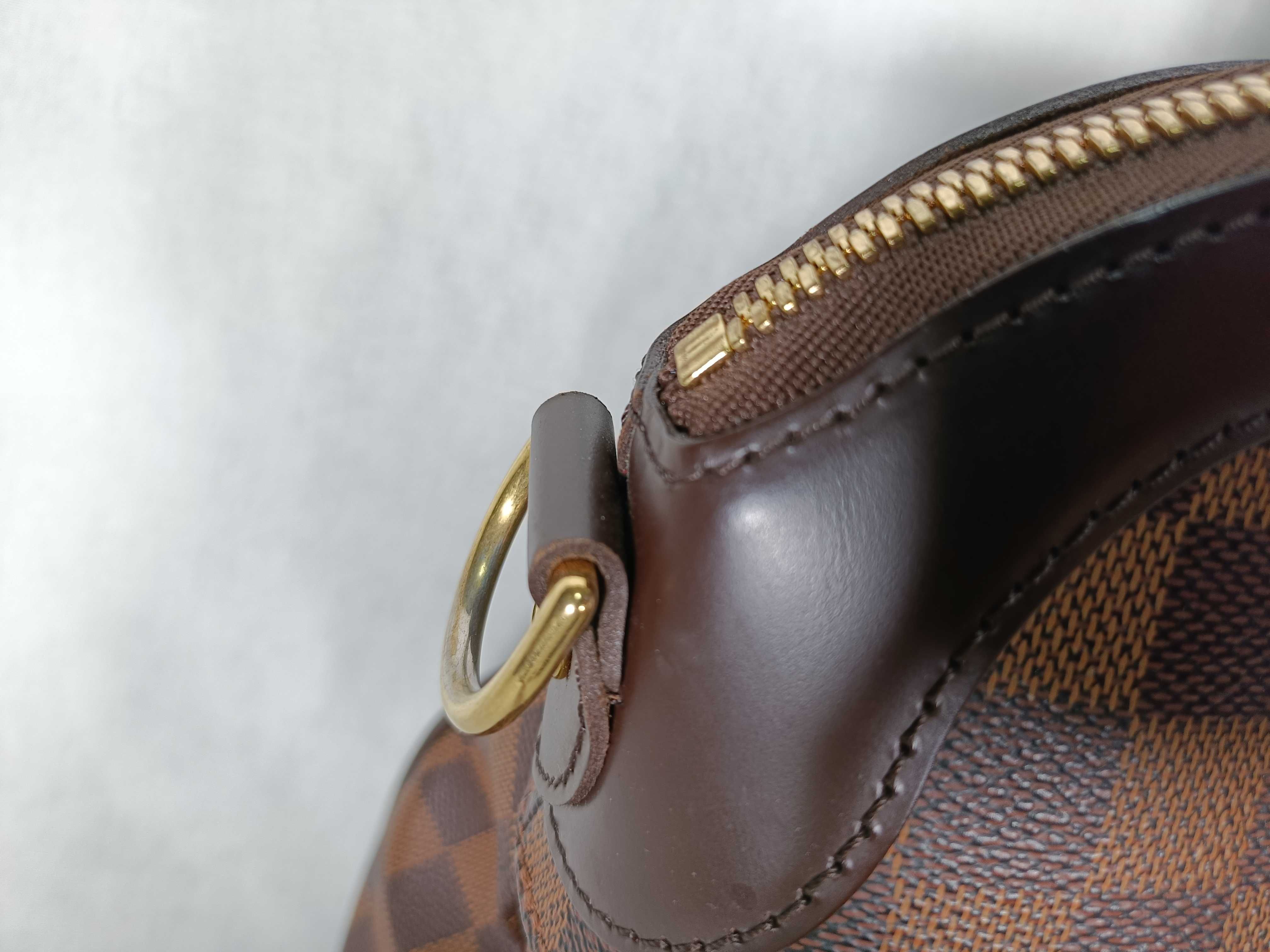 Damier Trevi PM Damier Ebene 2-way handbag, brown with gold hardware, N51997 tote bag — view 3
