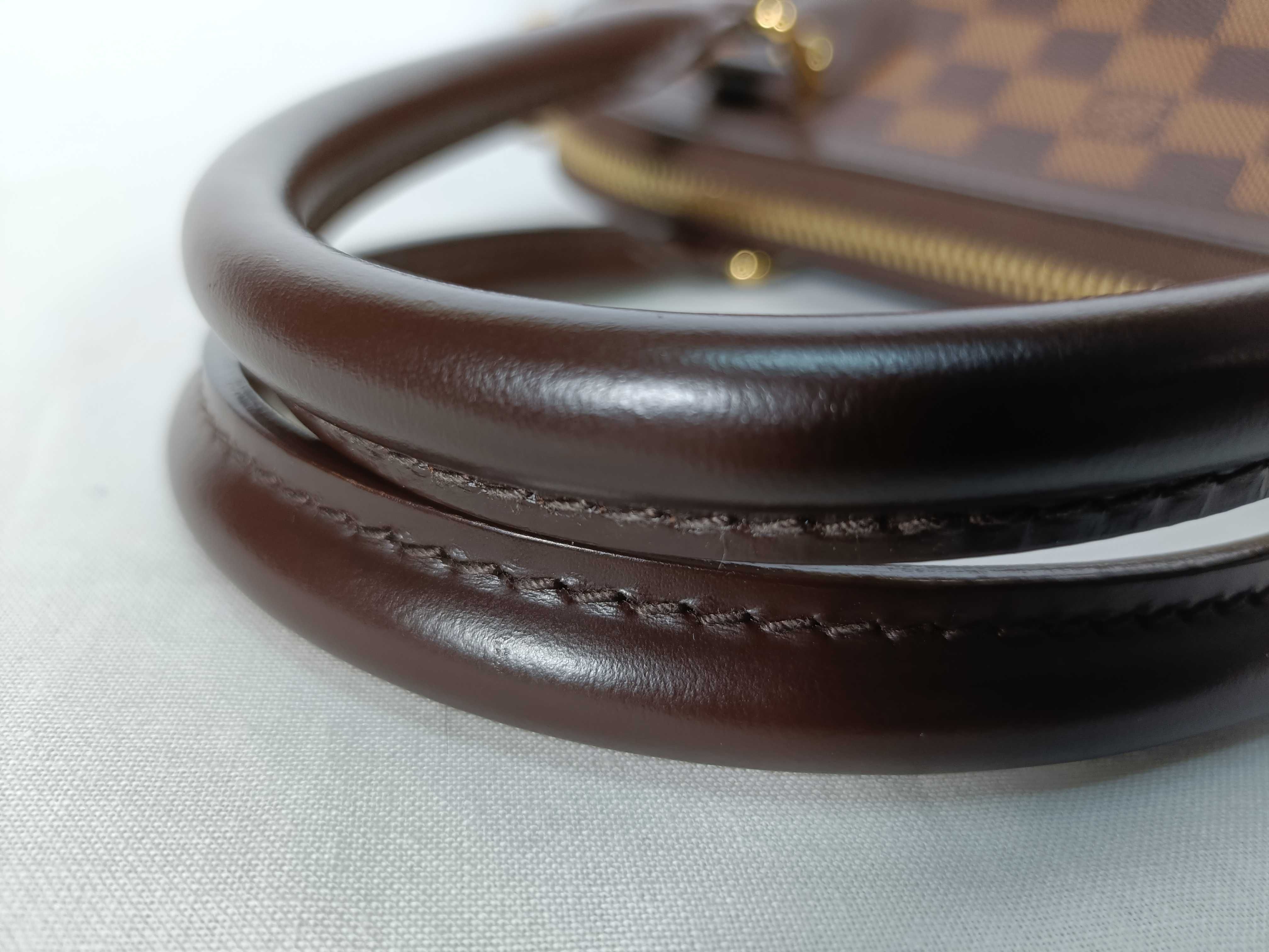 Damier Trevi PM Damier Ebene 2-way handbag, brown with gold hardware, N51997 tote bag — view 8