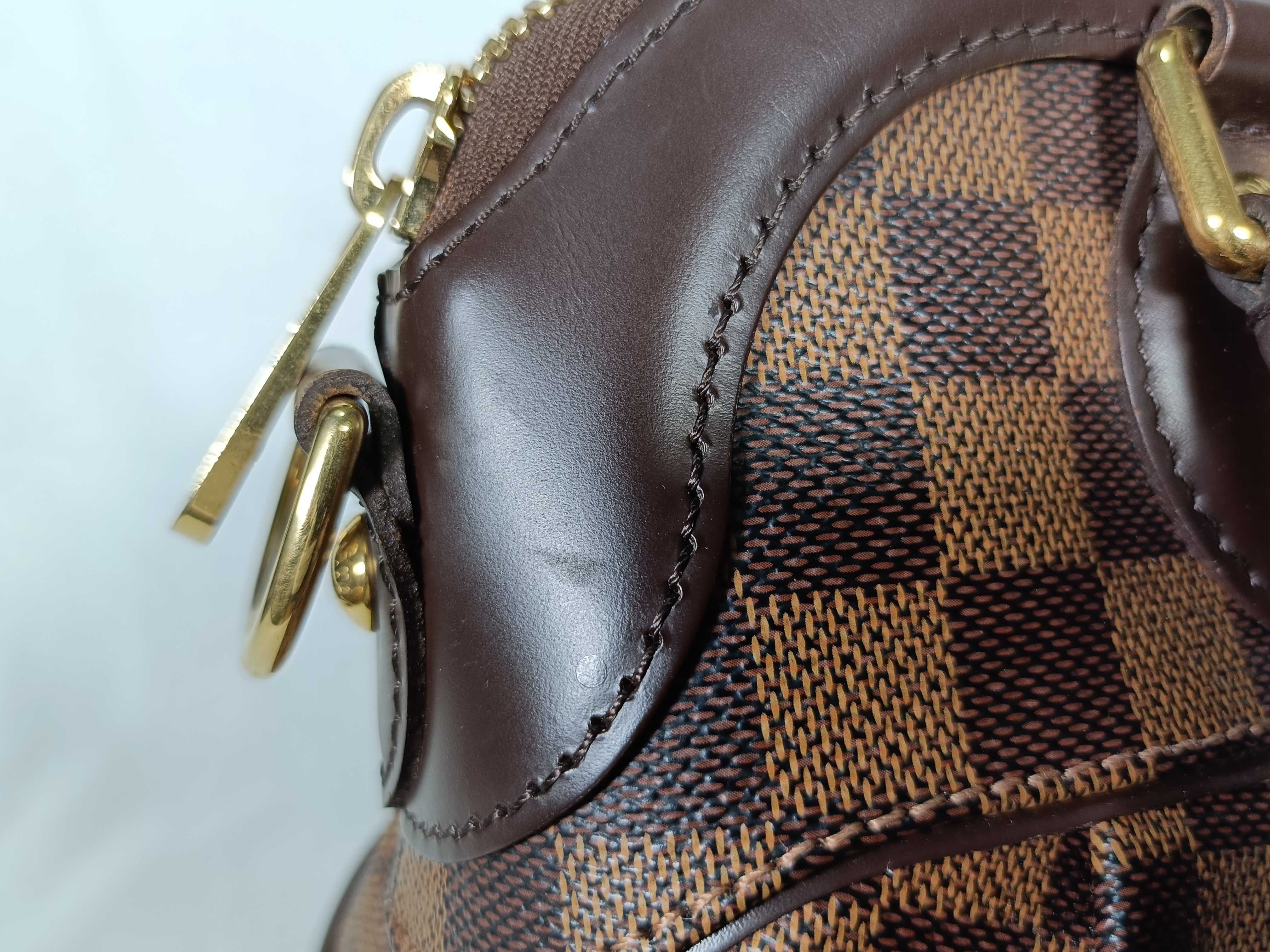 Damier Trevi PM Damier Ebene 2-way handbag, brown with gold hardware, N51997 tote bag — view 10