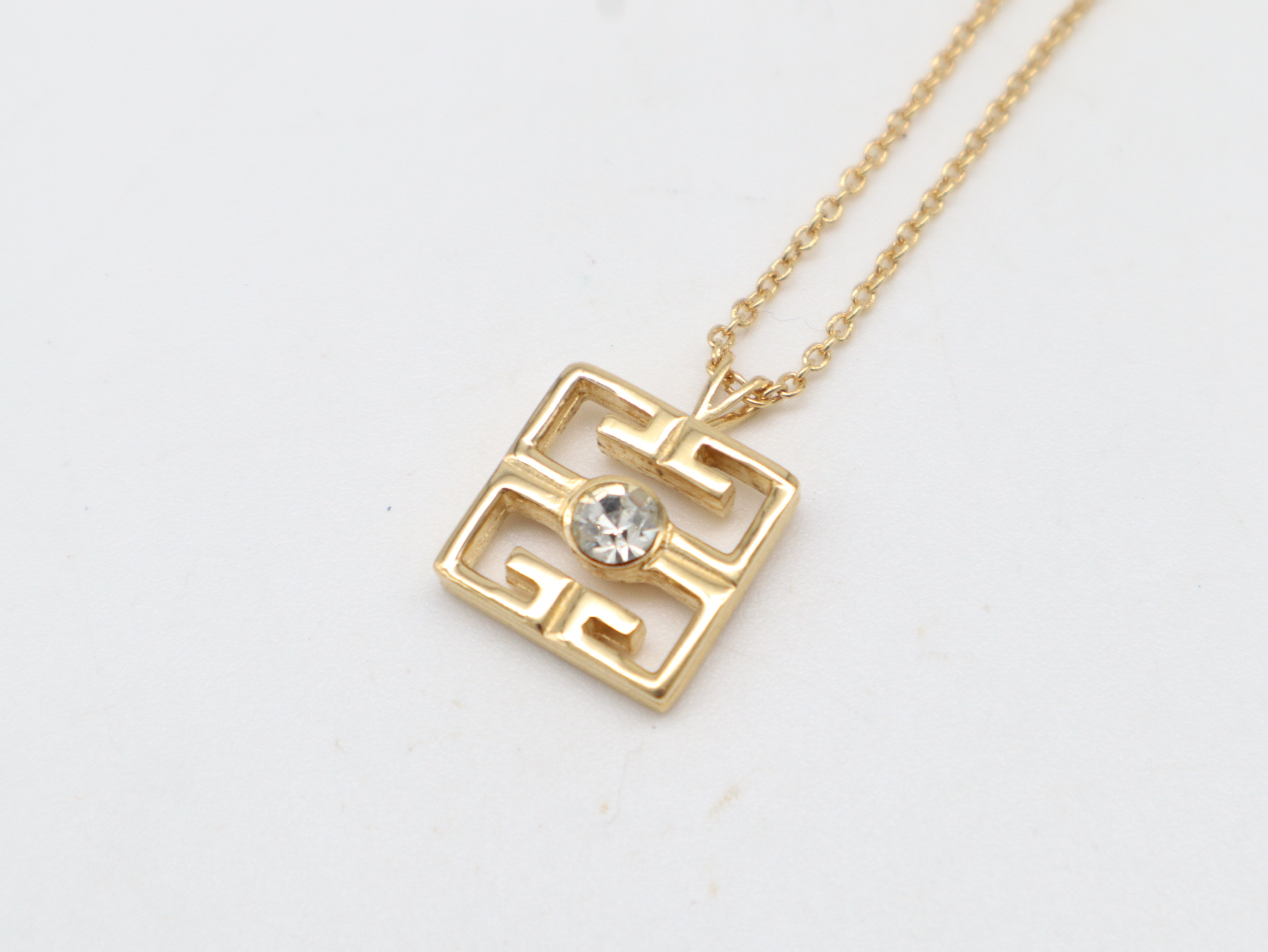 4G Logo Rhinestone Necklace GP Necklace — view 5