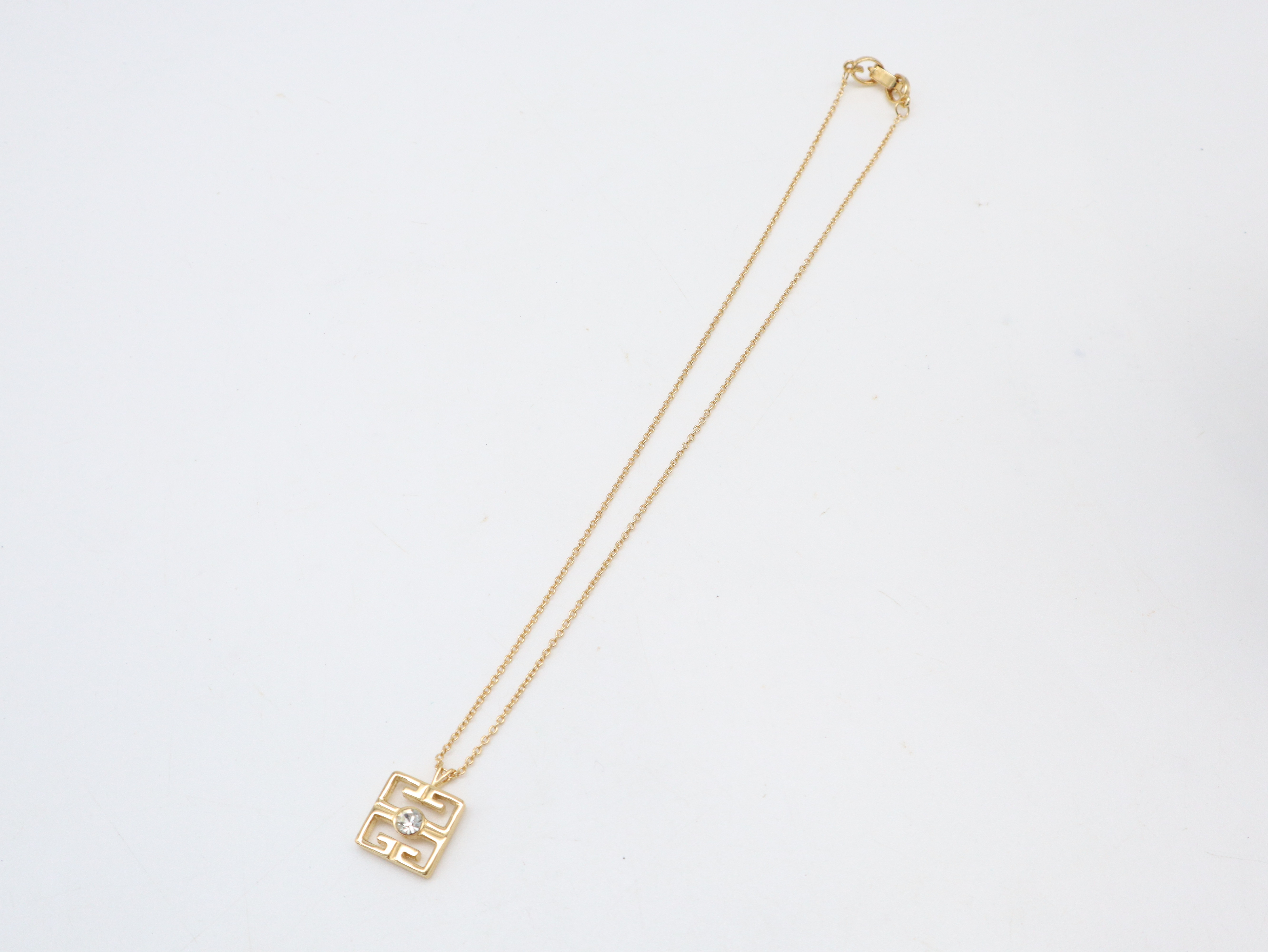 4G Logo Rhinestone Necklace GP Necklace — view 7