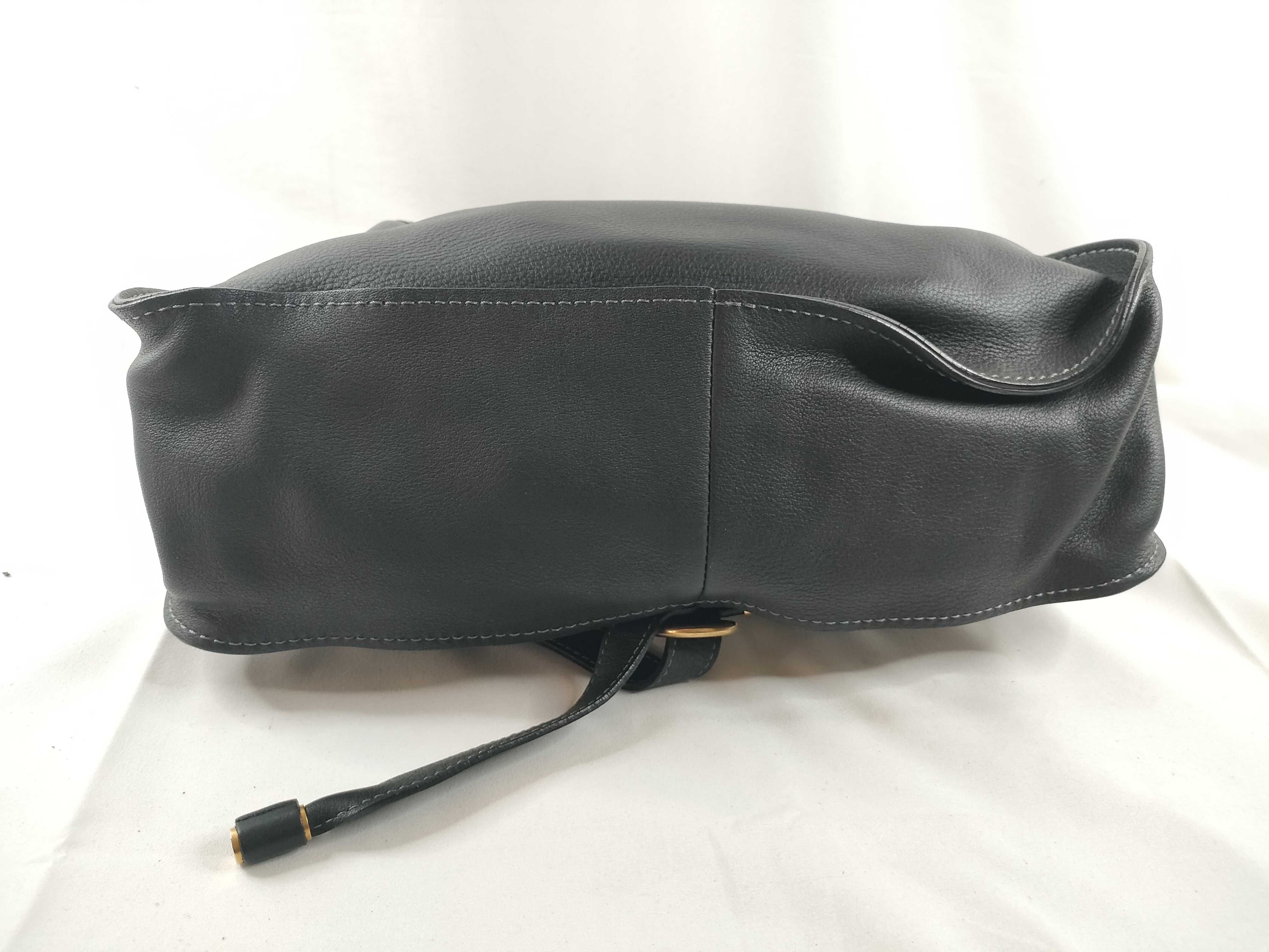 Marcie Leather 2-Way Handbag, Black — view 4