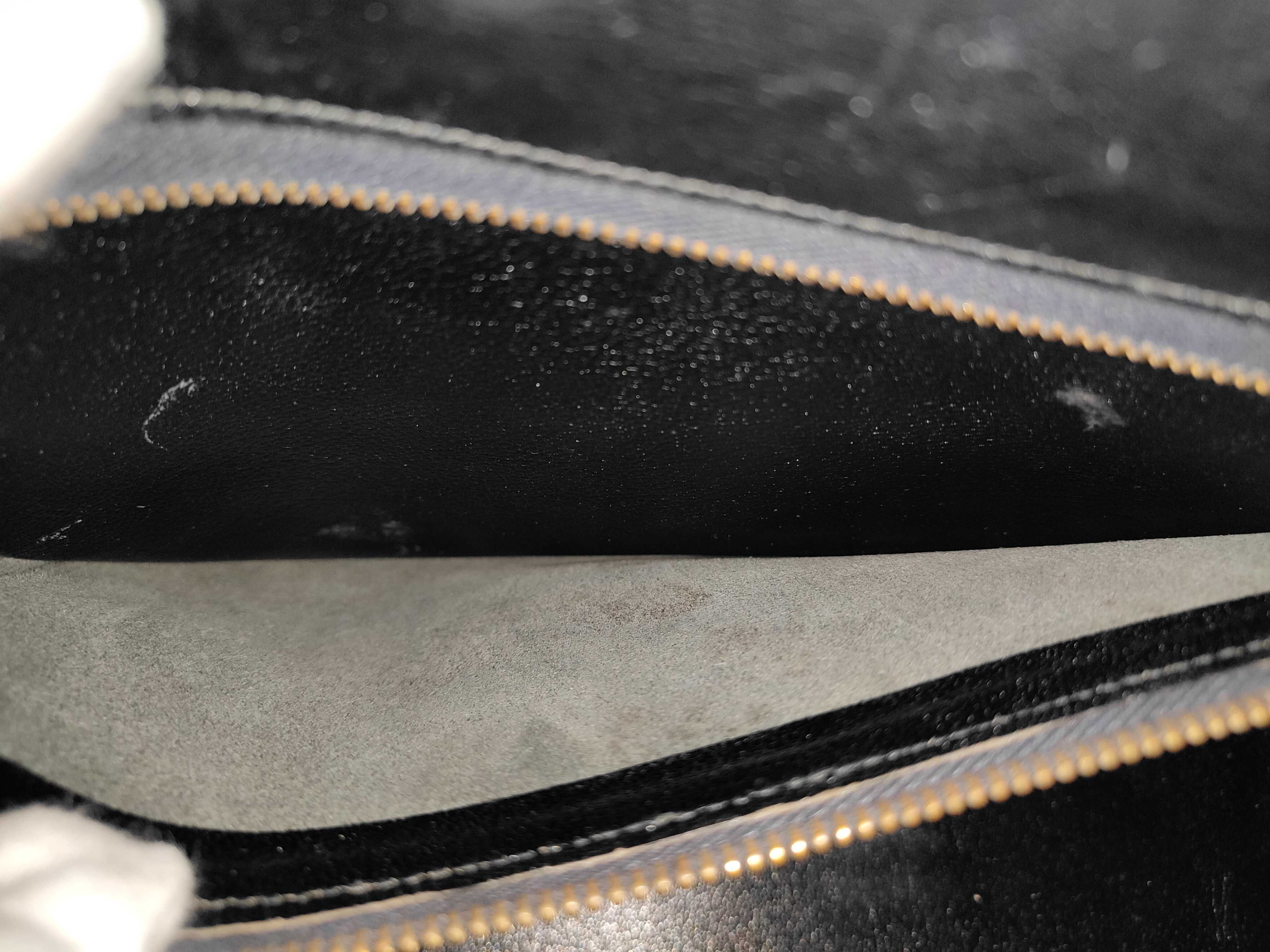 Kelly 32 Calfskin Black Gold Hardware N Stamp Handbag — view 12
