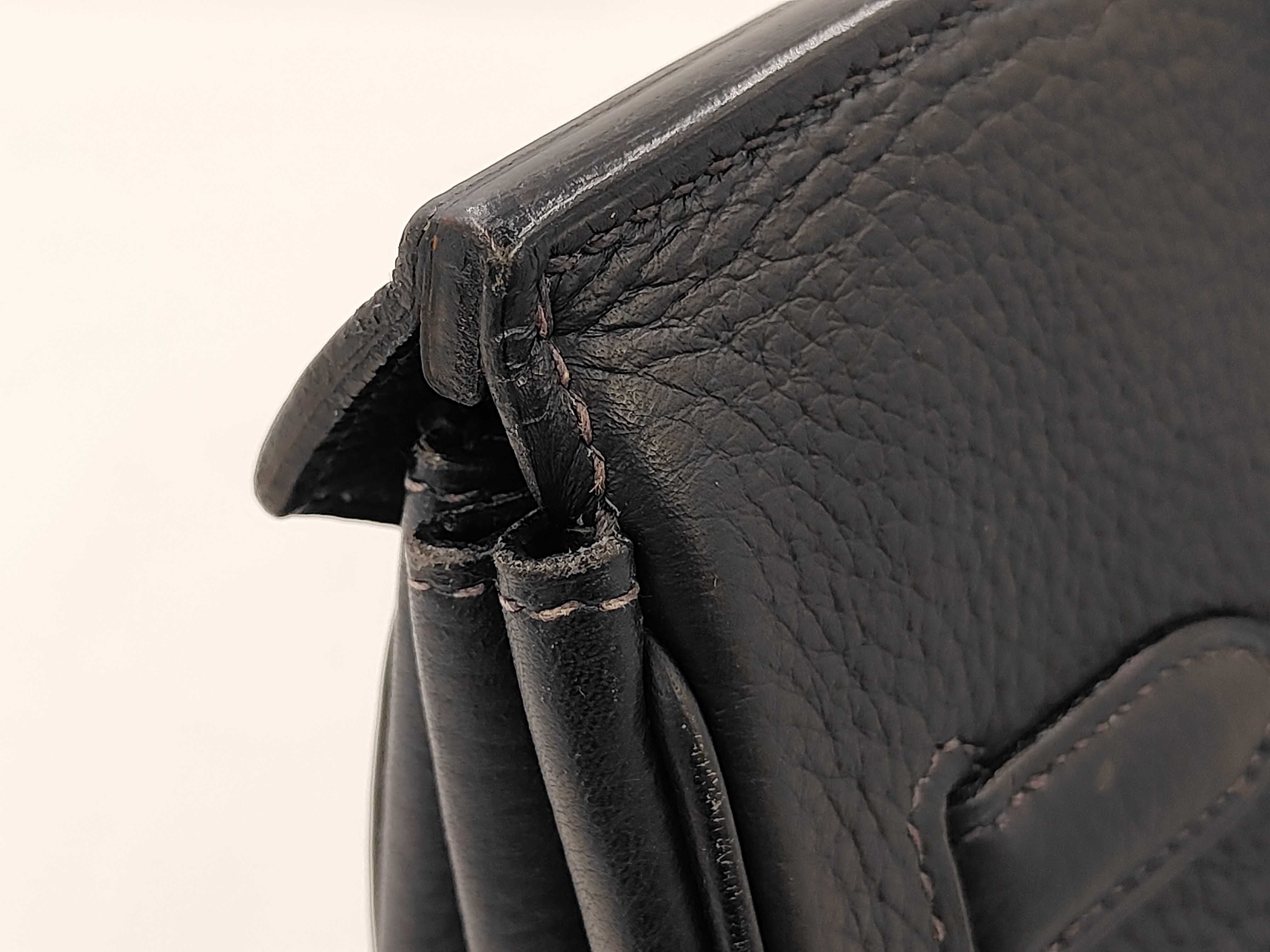 Birkin 35 Navy E stamp, padlock, clochette, key, handbag — view 8