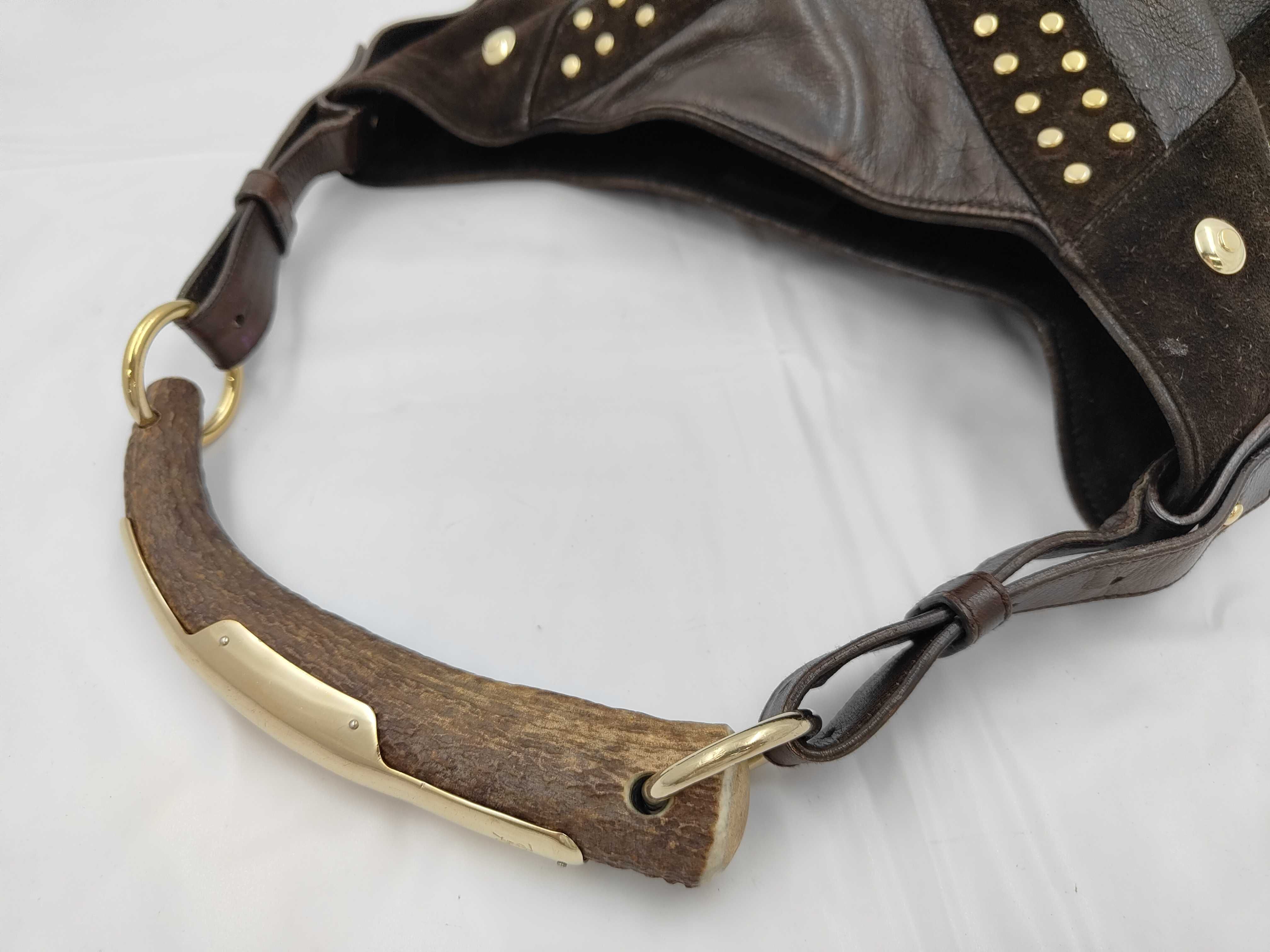 Mombasa Deer Antler Handbag Leather/Suede — view 3