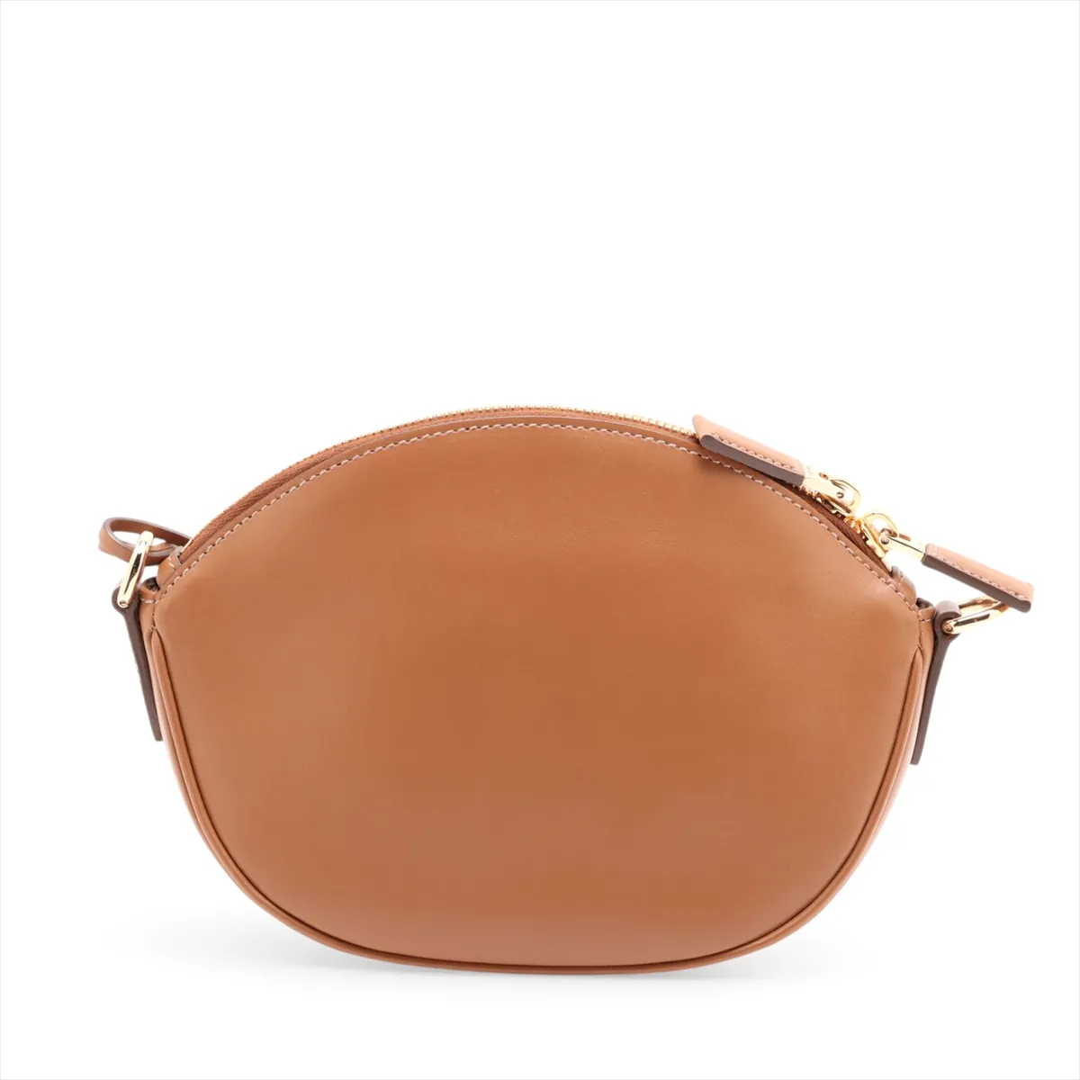 leather shoulder bag, brown — view 2